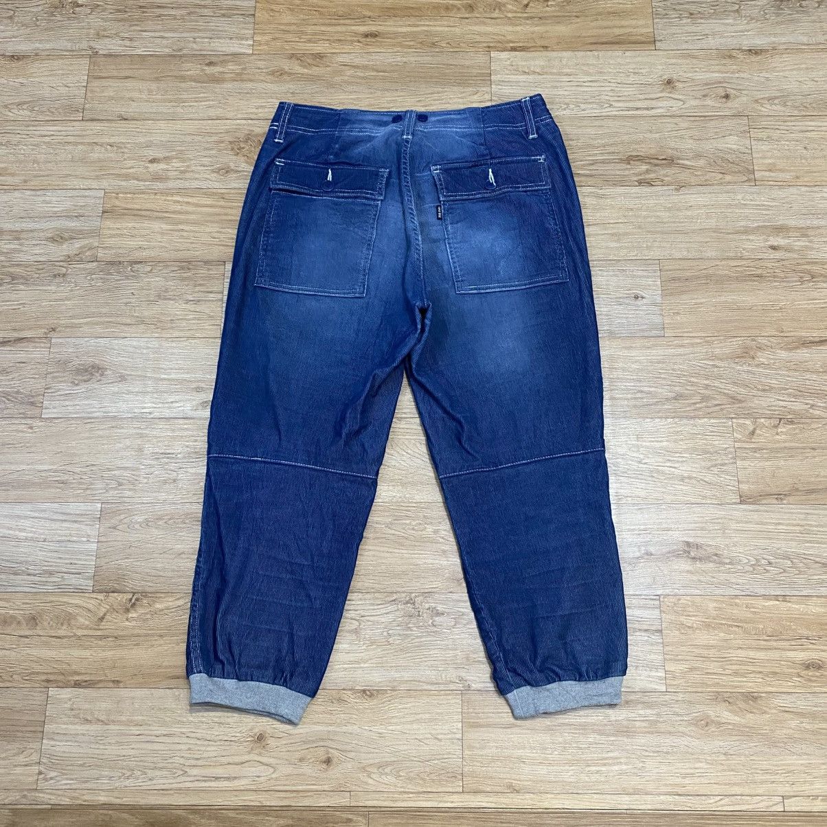 Ne-Net 90s Ne-Net By Issey Miyake Fatigue Blue Corduroy Pants Size US 30 / EU 46 - 8 Thumbnail