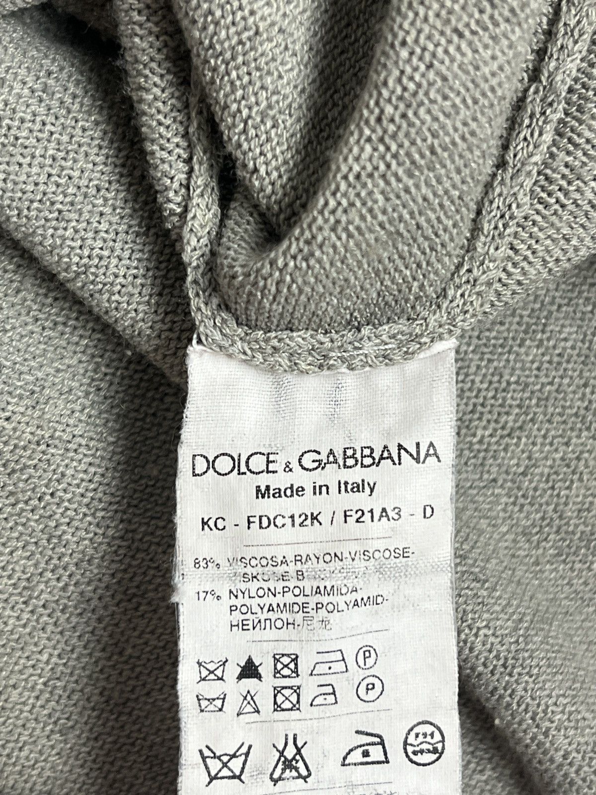 Dolce & Gabbana DOLCE&GABBANA CLASSIC WOMEN VISCOSE GRAY DESIGNER CARDIGAN Size M / US 6-8 / IT 42-44 - 6 Thumbnail