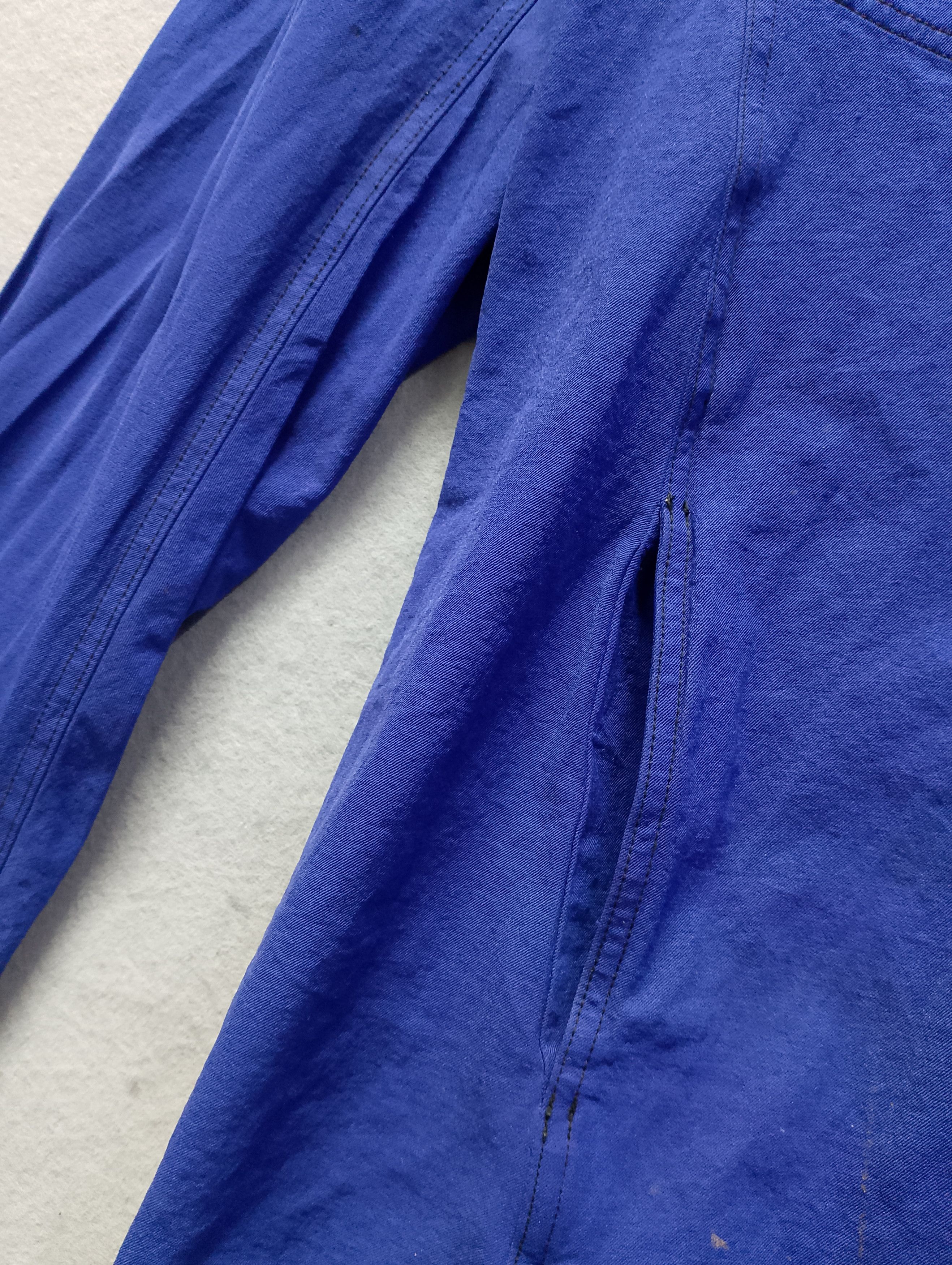 Issey Miyake Vintage Issey Miyake Blue Button-Up Shirt Japan Workwear Size US M / EU 48-50 / 2 - 4 Thumbnail