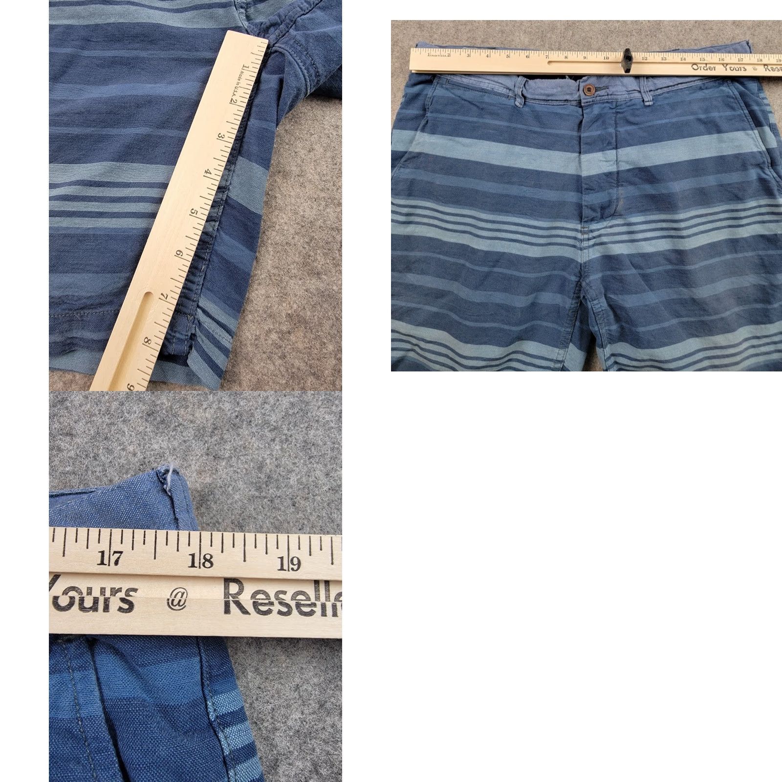 Polo Ralph Lauren Polo Ralph Lauren Shorts Mens 36 Straight Fit Blue Stripe 8'' Inseam Sail Cloth Size US M / EU 48-50 / 2 - 11 Thumbnail