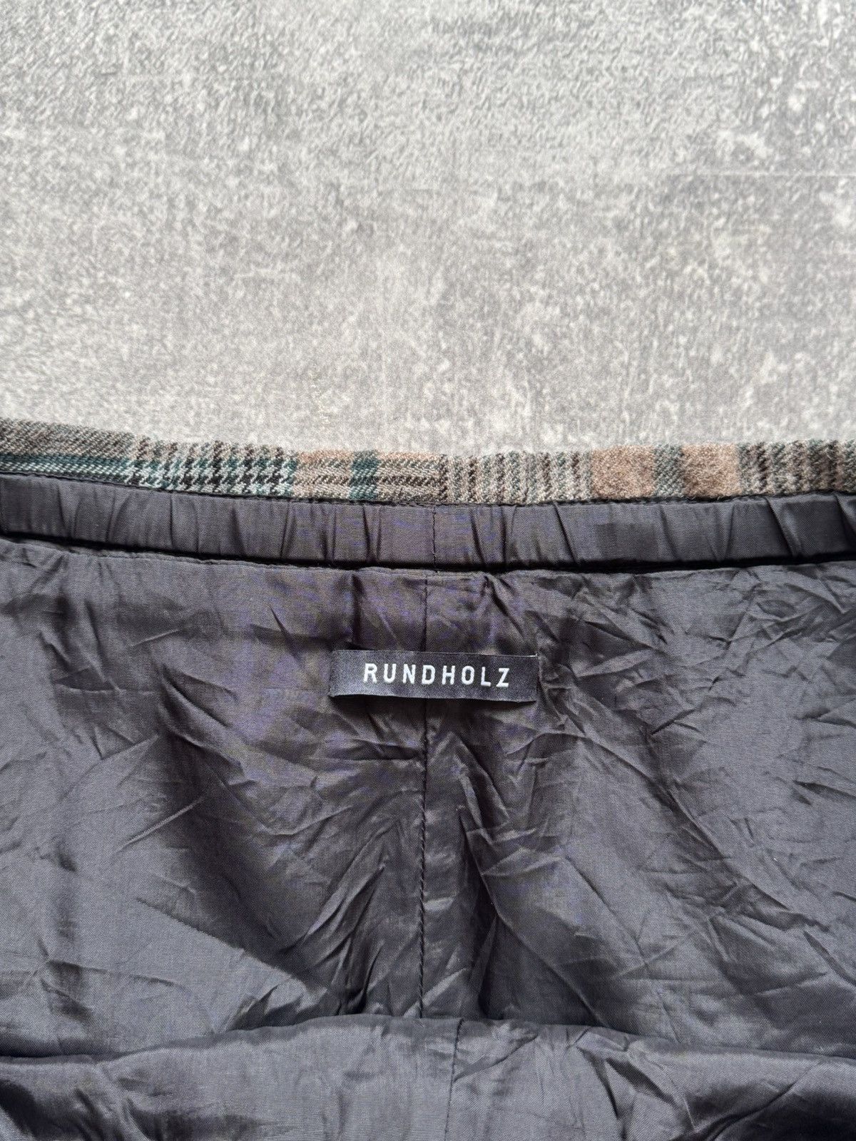 Rundholz RUNDHOLZ Check Dropped Crotch Wool/Cotton Trouser Size US 34 / EU 50 - 8 Thumbnail