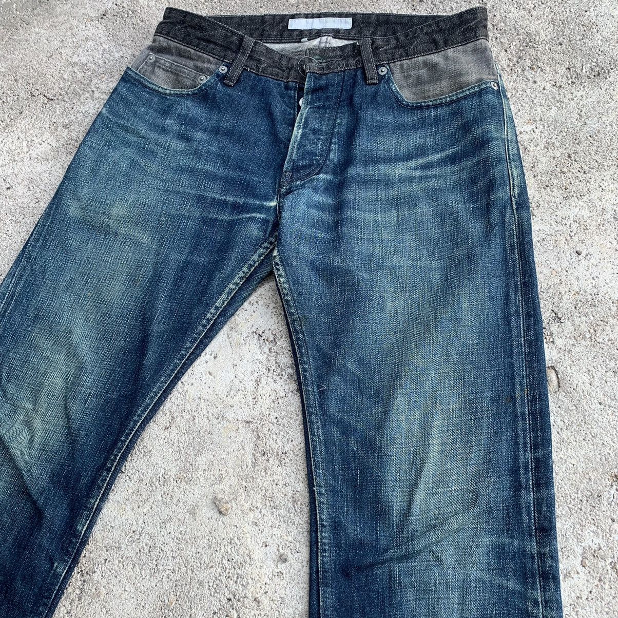 Tomorrowland Vintage Japan Tomorrowland Two Tone Jeans Denim W30 Size US 30 / EU 46 - 15 Thumbnail