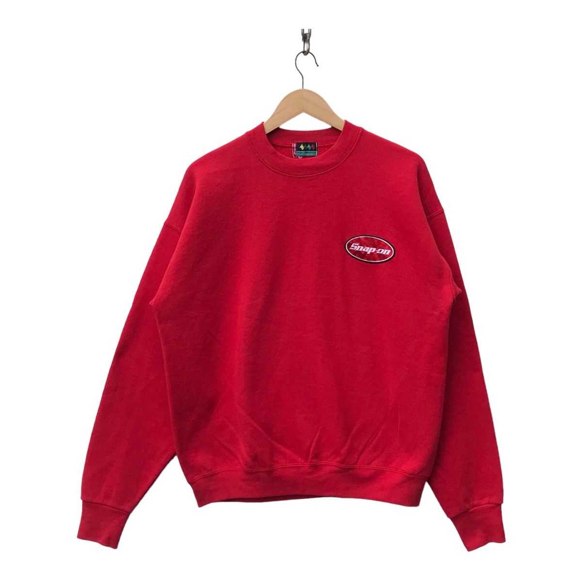 image of Snap On Spellout Motorsports Sweatshirt Racing Jacket in Red, Men's (Size Medium)