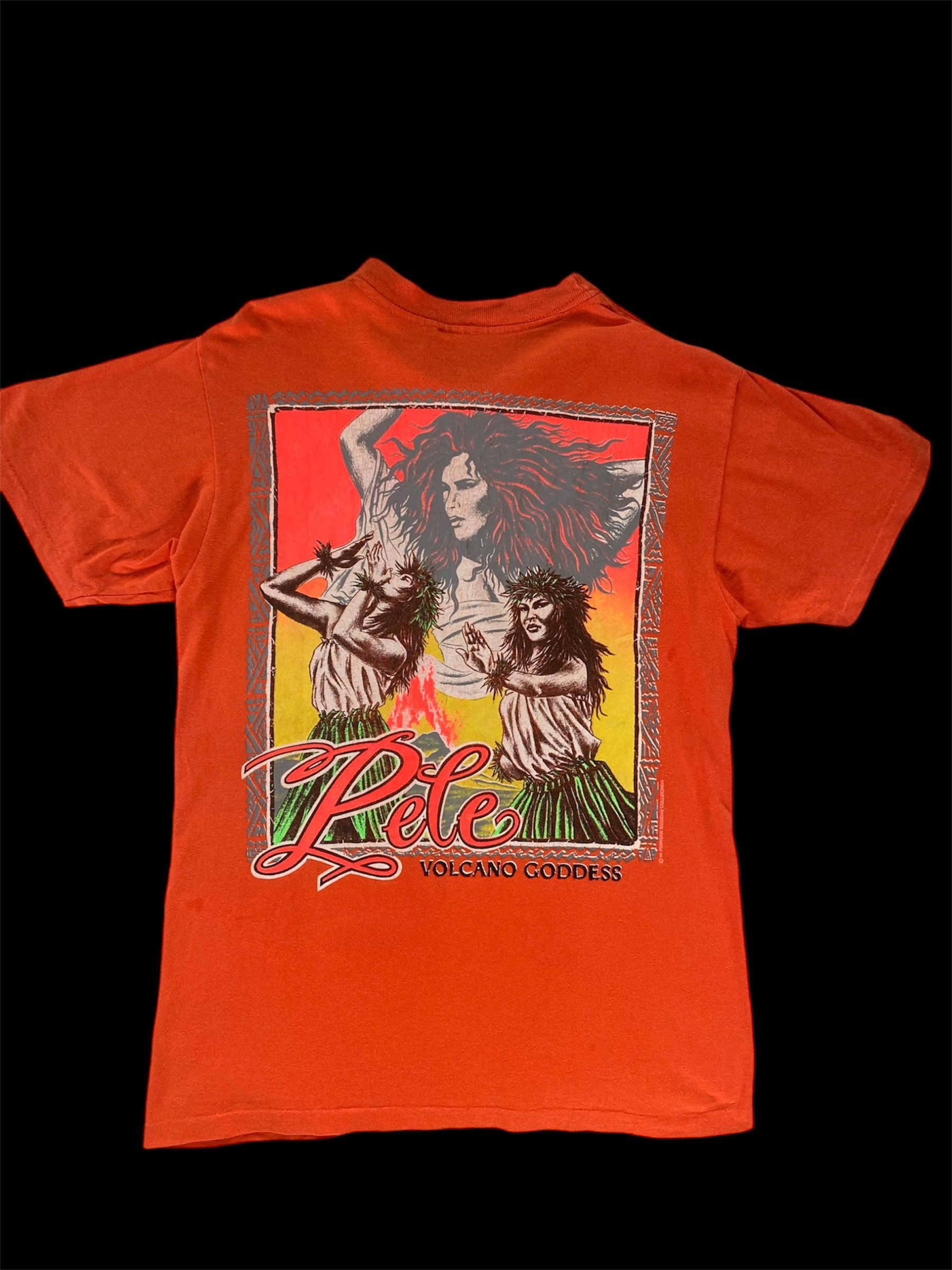 Vintage 90’s Hawaiian Strength Pele Volcanoes Goddess Shirt Size US M / EU 48-50 / 2 - 1 Thumbnail