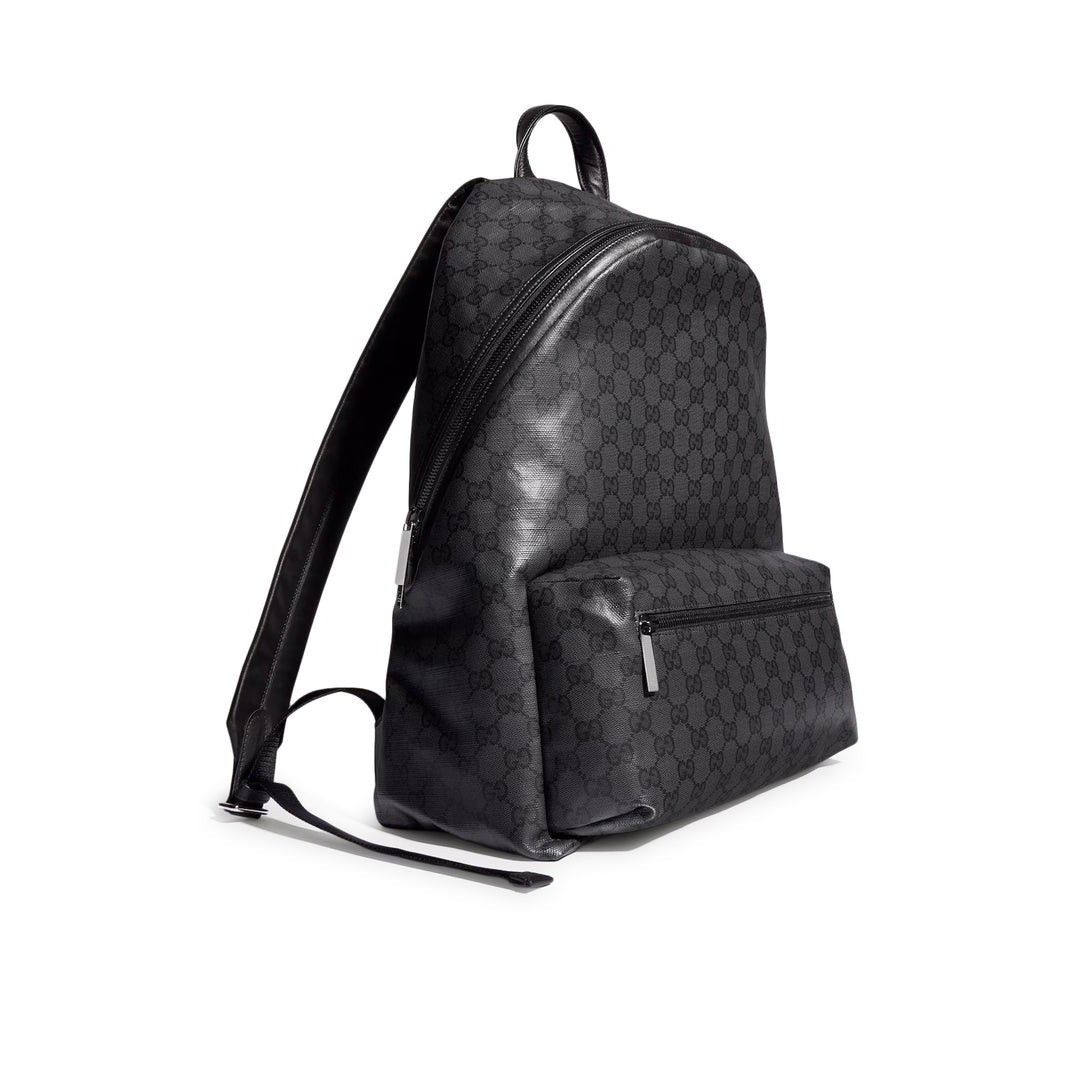 Gucci GUCCI Essence Classic Medium $2400 Black GG Canvas Backpack Size ONE SIZE - 2 Thumbnail