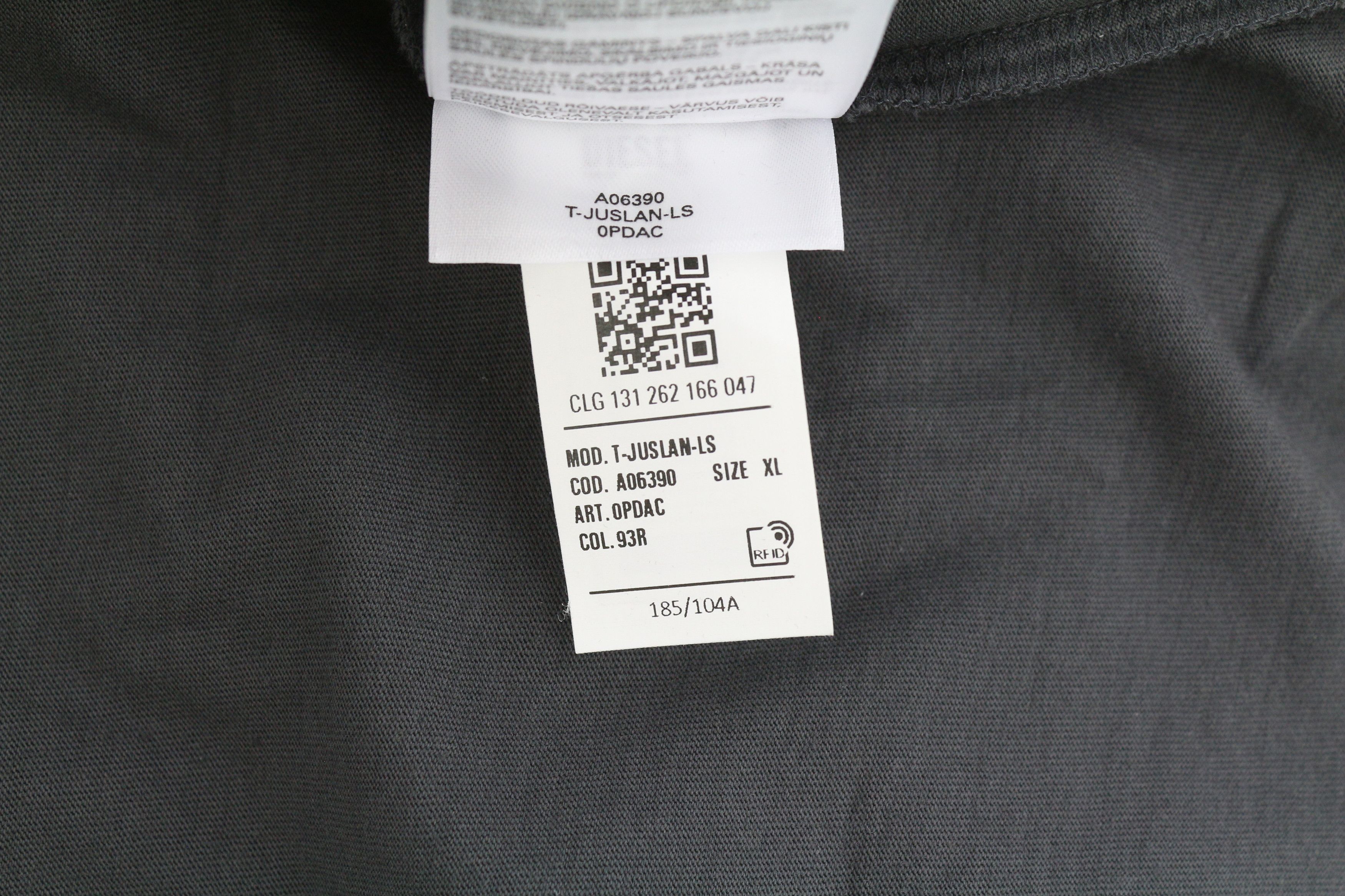 Diesel T-JUSLAN-LS XL Grey d Crew Neck Tricot T-Shirt 85144 Size US XL / EU 56 / 4 - 10 Thumbnail