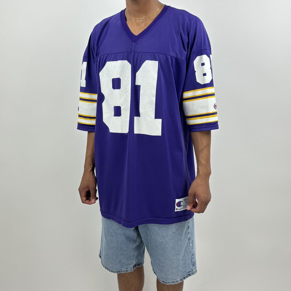Champion × NFL × Vintage vintage 90s CHAMPION NFL MINNESOTA VIKINGS jersey Size US L / EU 52-54 / 3 - 2 Thumbnail