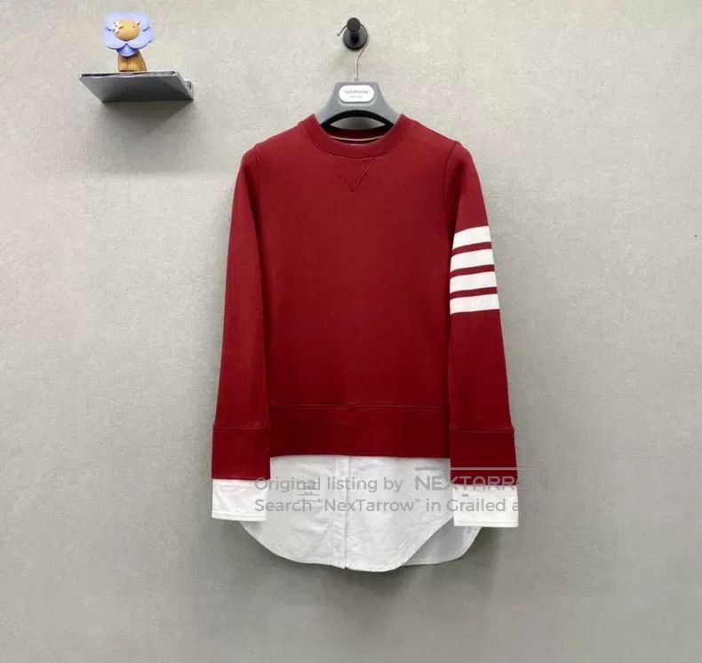 Thom Browne Thom Browne Red Sweatshirt Size XS / US 0-2 / IT 36-38 - 2 Thumbnail
