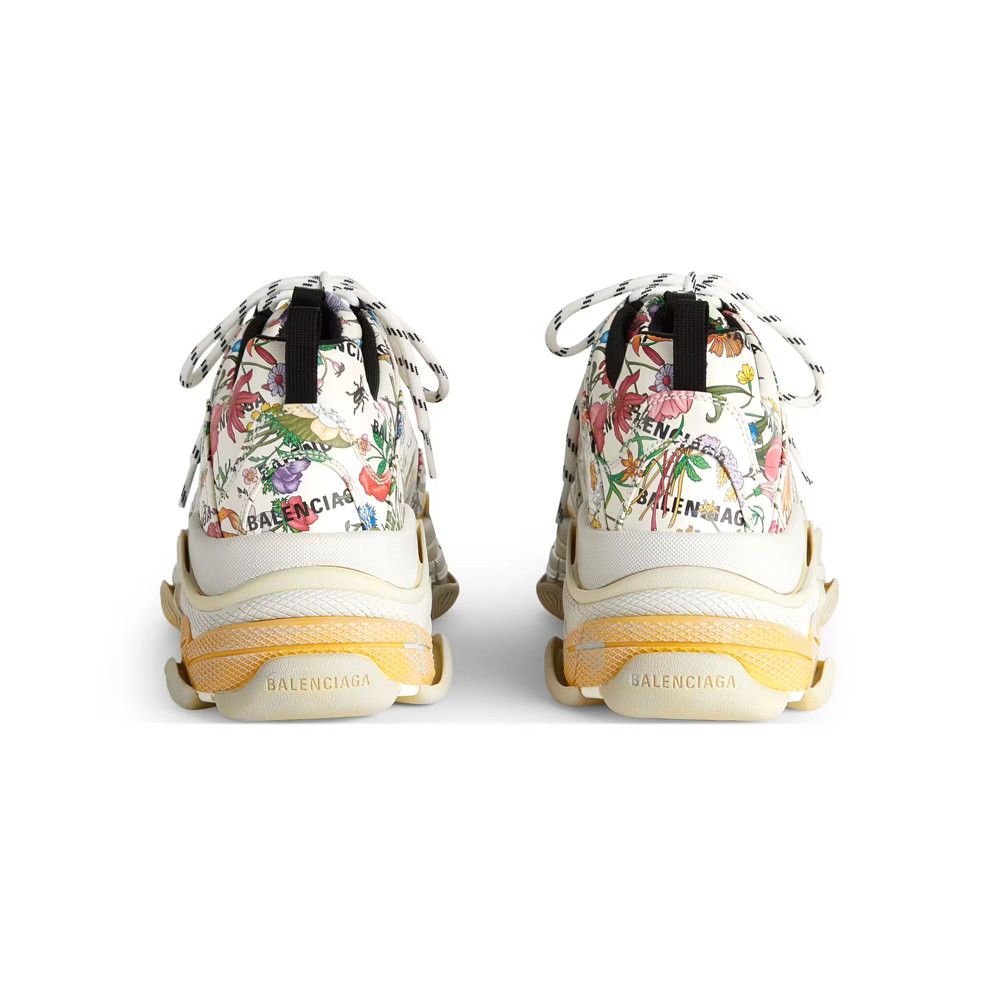 Balenciaga × Gucci Gucci x Balenciaga The Hacker Project Triple S Flora Print Size US 5.5 / EU 38 - 5 Thumbnail