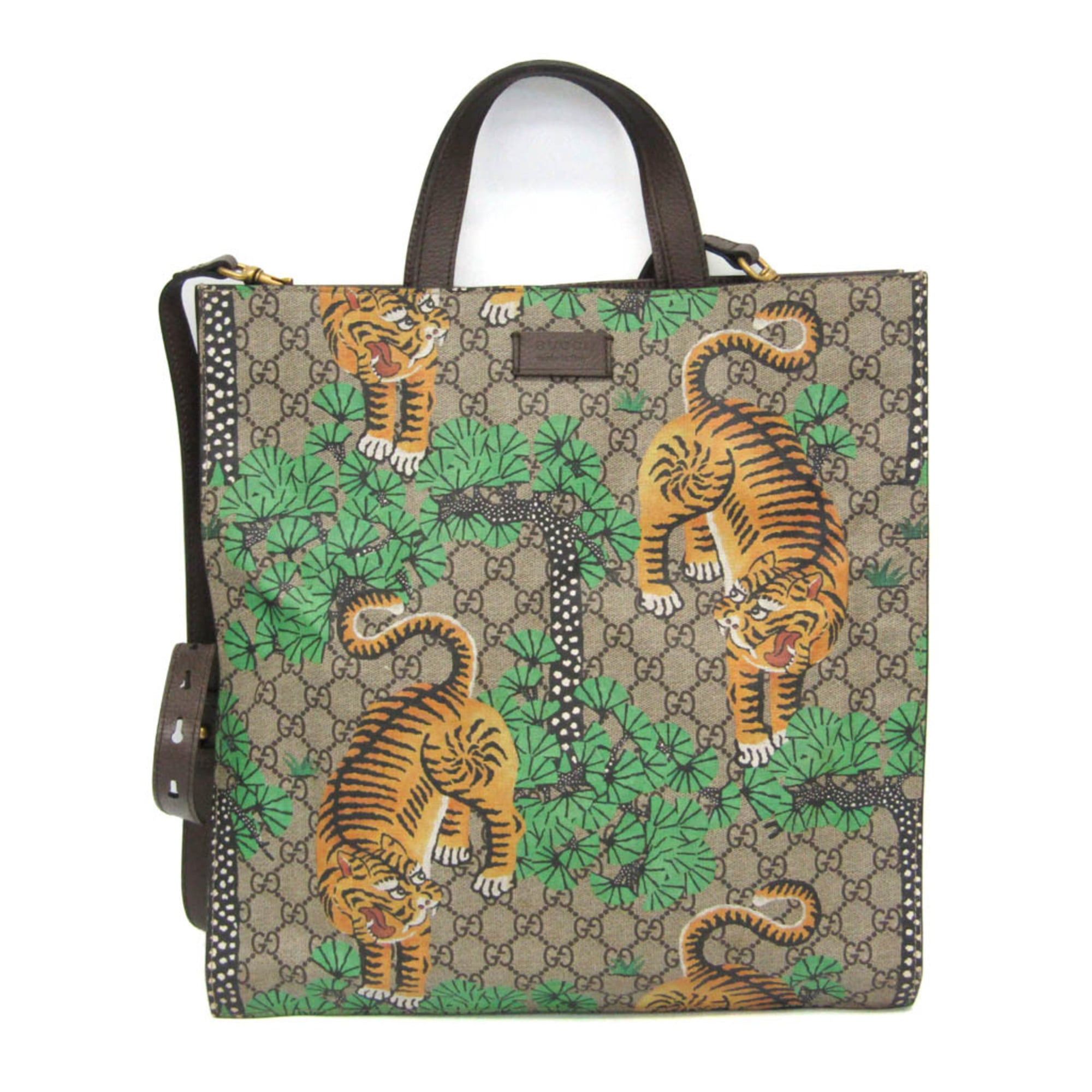 Gucci Tiger Print 450950 Men,Women GG Supreme,Leather  display picture 2