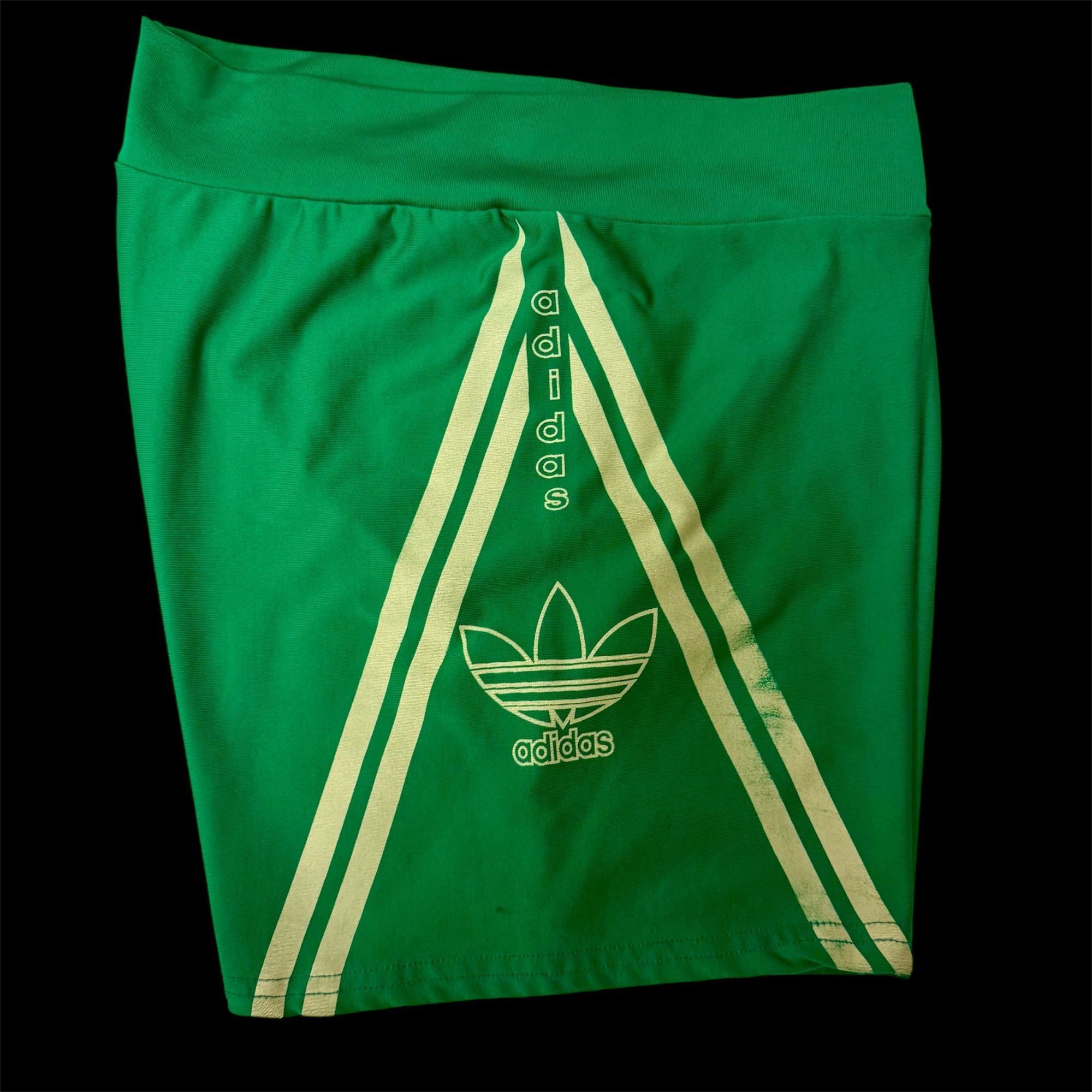 Adidas 80's Adidas SHINY Spandex Sprinter Workout SPELLOUT TREFOIL Size 25" / US 0 / IT 36 - 1 Thumbnail