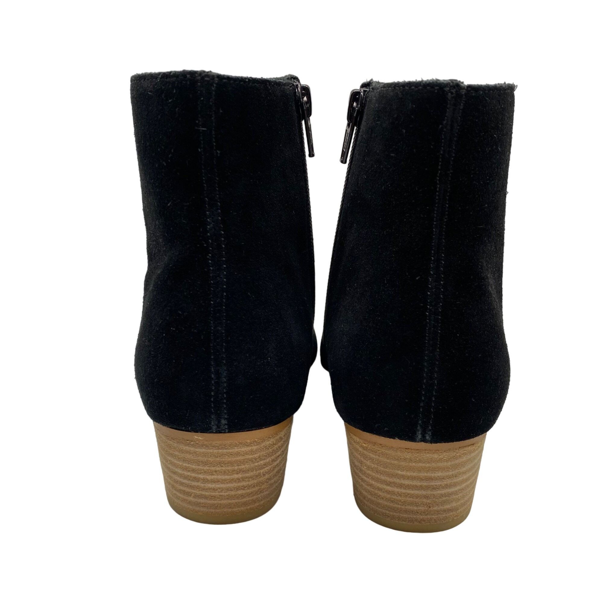 Soludos Soludos Lola Black Suede Leather Almond Toe Ankle Booties Wo Size US 8 / IT 38 - 5 Thumbnail