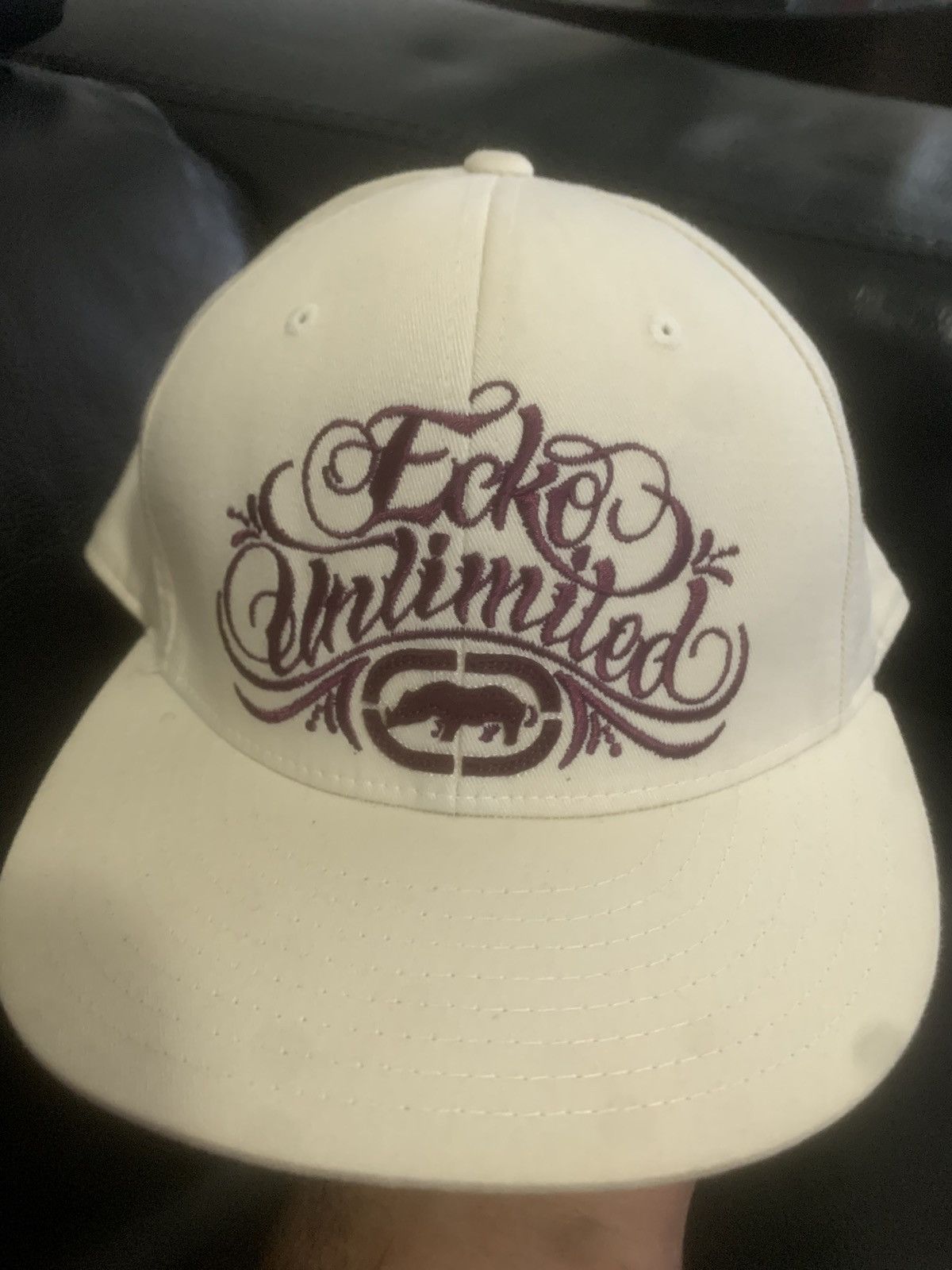 超ビンテージECKO UNLTDキャップ ホワイトロゴ
