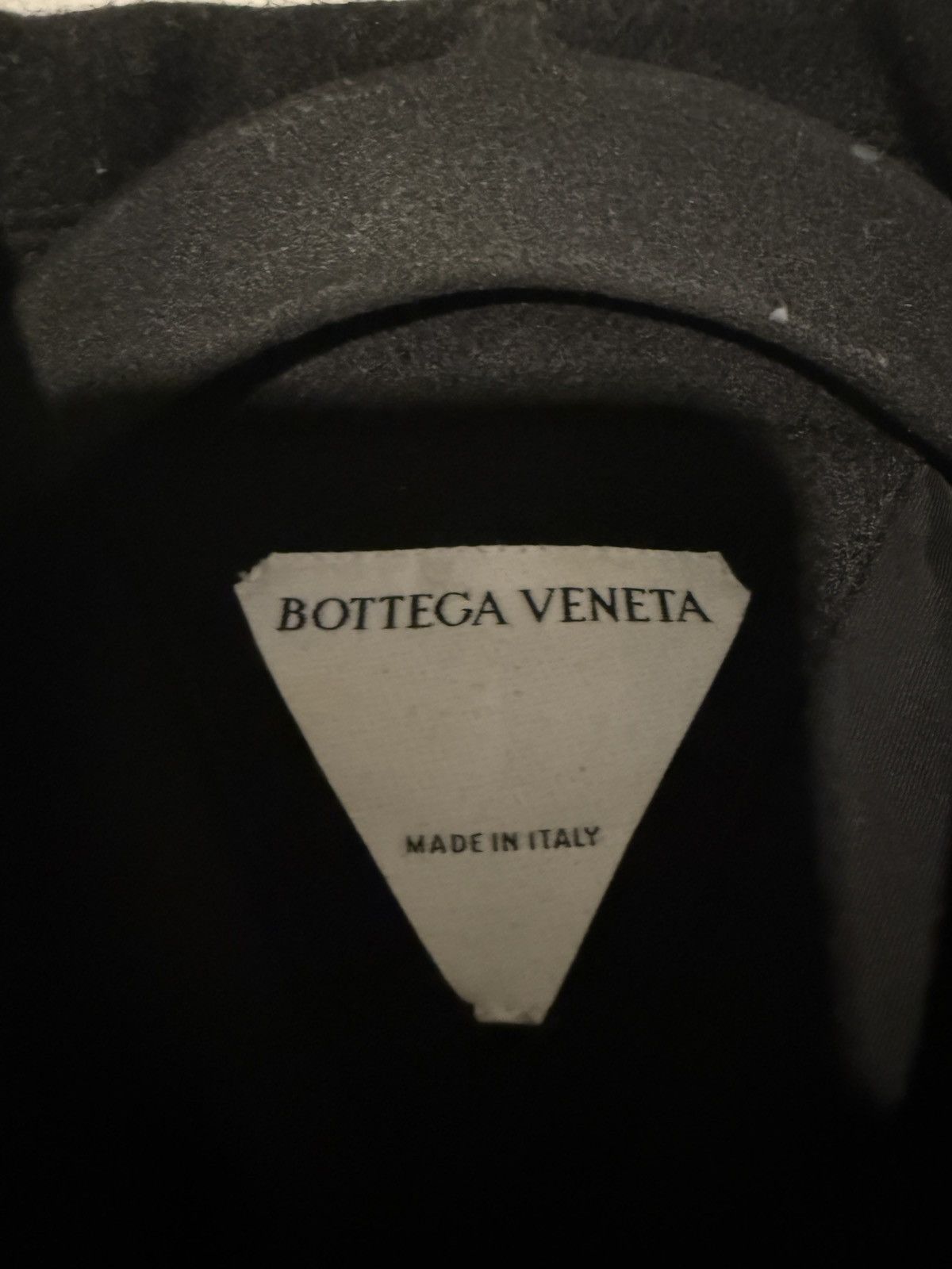 Bottega Veneta Bottega Veneta Black Wool Cropped Triangle Pocket Jacket Size US L / EU 52-54 / 3 - 6 Thumbnail