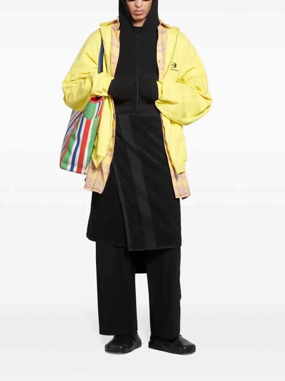 Balenciaga o1loc1c0925 772206 Unity Sports Icon Layered Hoodie Size US L / EU 52-54 / 3 - 2 Thumbnail