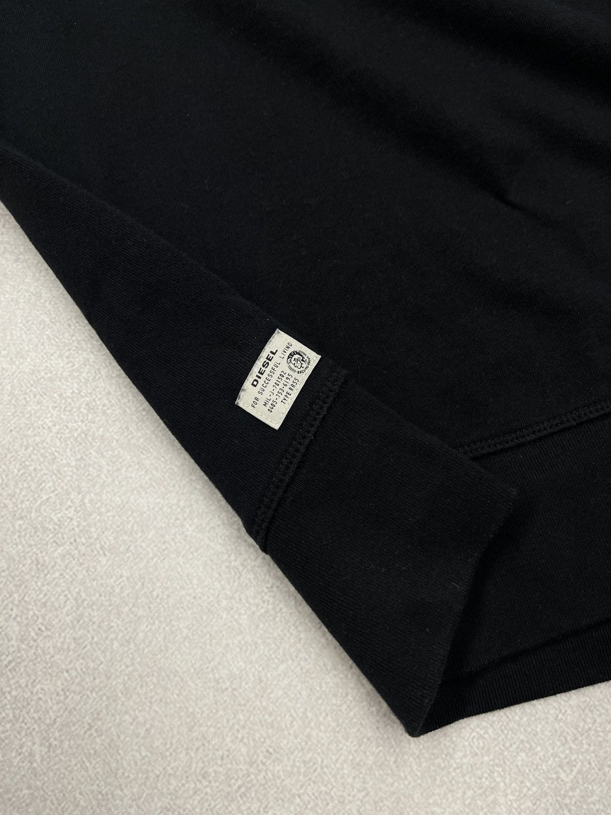 Diesel Mens Diesel UMLT Brandon Felpa Hoodie Black Big Logo Size M Size US M / EU 48-50 / 2 - 8 Thumbnail