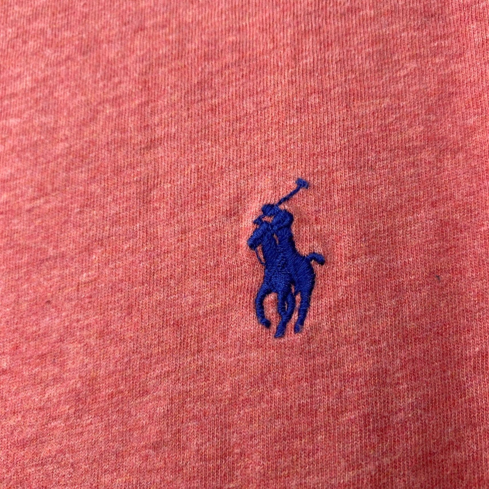 Ralph Lauren VINTAGE Polo Ralph Lauren Mens T Shirt Large Heathered Red Light Weight Stretch Size US L / EU 52-54 / 3 - 2 Thumbnail