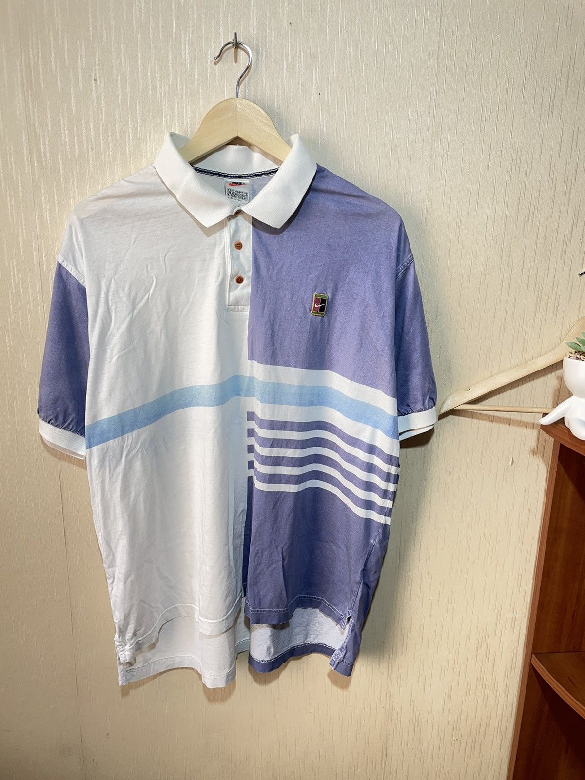 Nike × Vintage Nike Court vintage polo shirt 90s Size US L / EU 52-54 / 3 - 1 Thumbnail