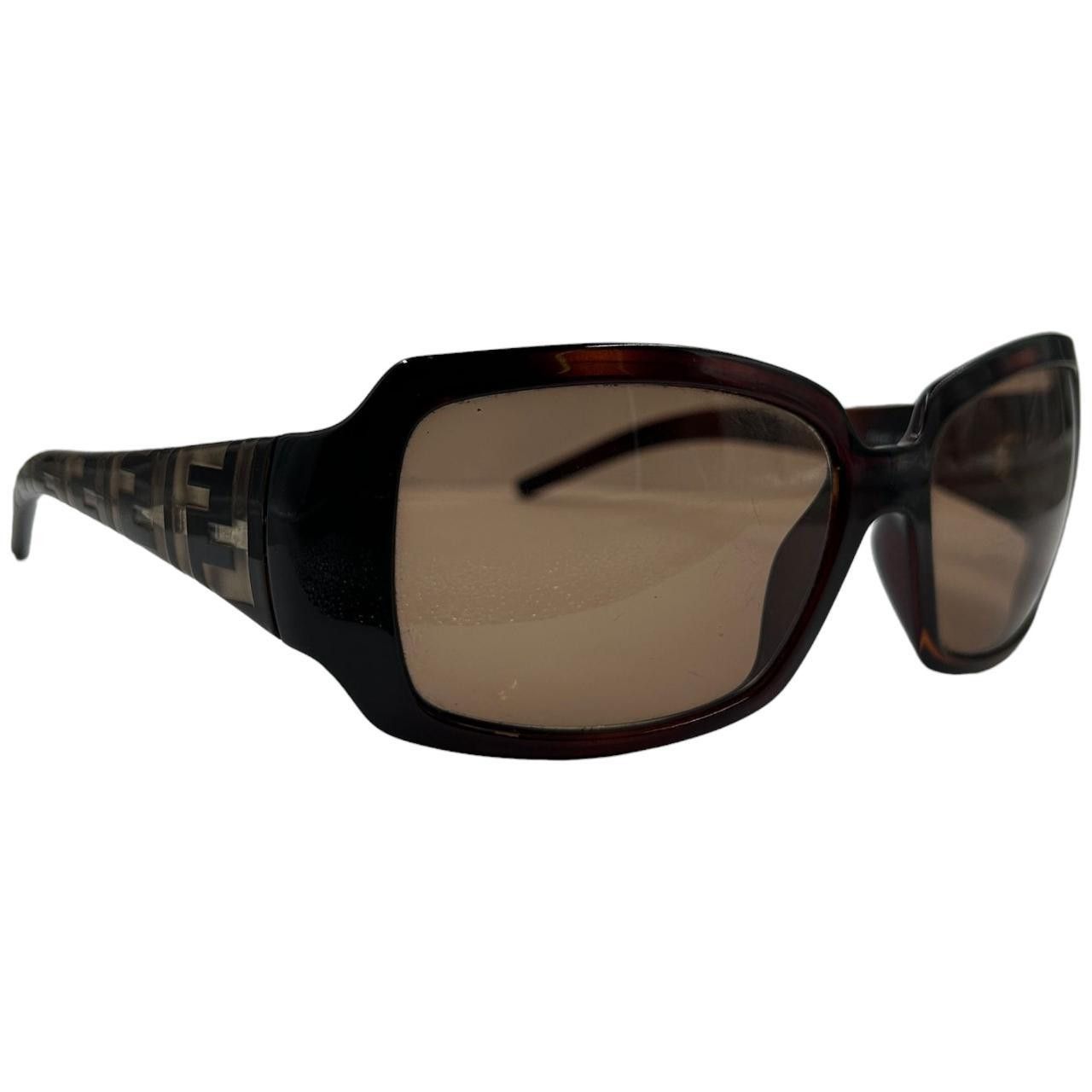 Fendi Classic Tortoiseshell Women\'s Sunglasses Authentic Fendi Tortoise Shell Acetate And White Frame  main image 2
