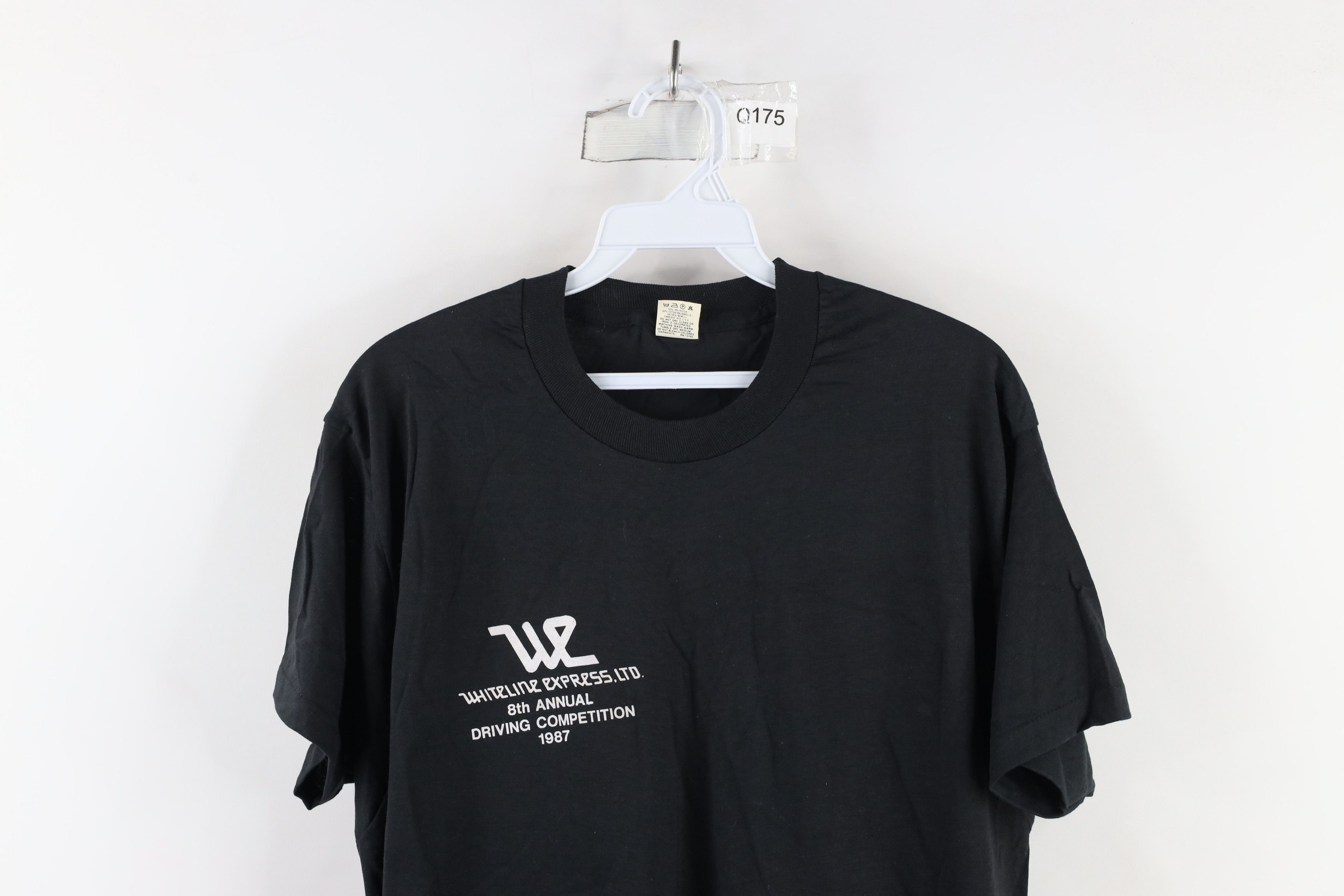 Vintage Vintage 80s Express Driving Competition T-Shirt Black USA Size US XL / EU 56 / 4 - 2 Thumbnail