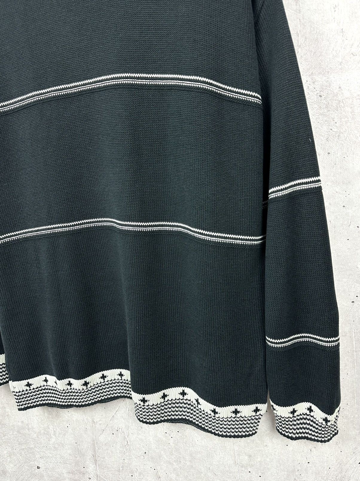 Hugo Boss × Vintage Hugo Boss Vintage Knit Logo Long Sleeve Crew Neck Sweater Size US L / EU 52-54 / 3 - 8 Thumbnail