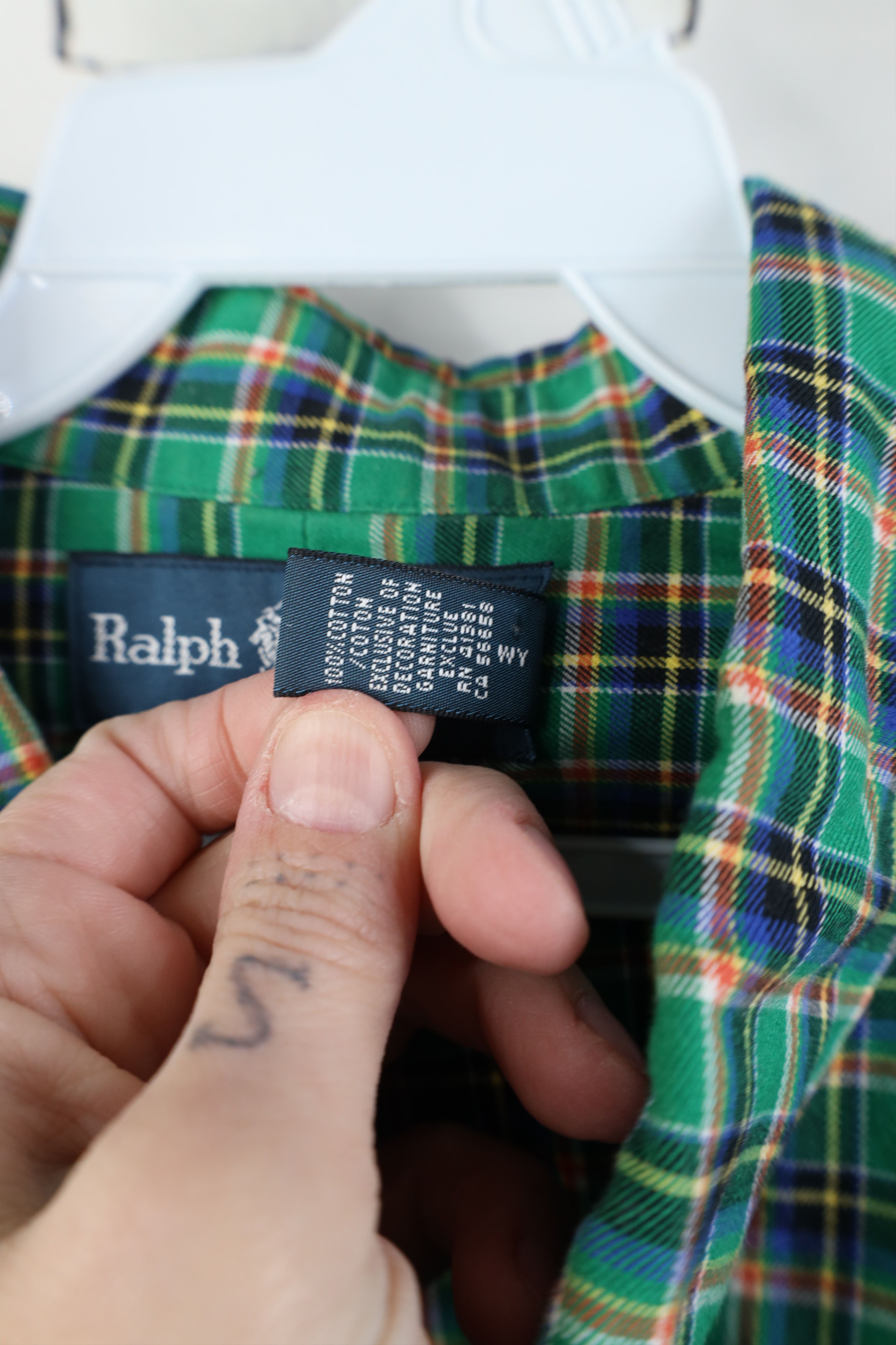 Ralph Lauren Vintage 90s Ralph Lauren Flannel Collared Button Down Shirt Size US XL / EU 56 / 4 - 6 Thumbnail