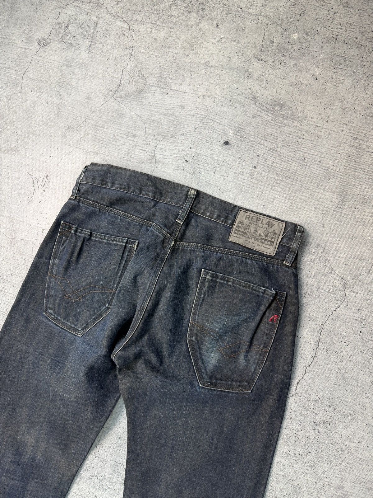 Replay Vintage Y2K Replay Jeans Washed Faded streetwear size 30 Size US 30 / EU 46 - 3 Thumbnail