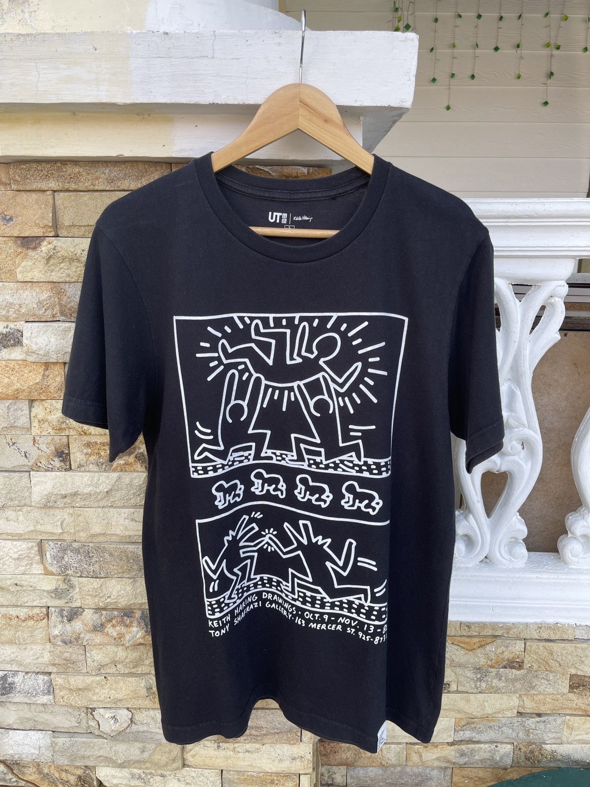 Last Drop🔥Rare🔥Keith Haring By Tony Shafrazi Gallery Art Tee