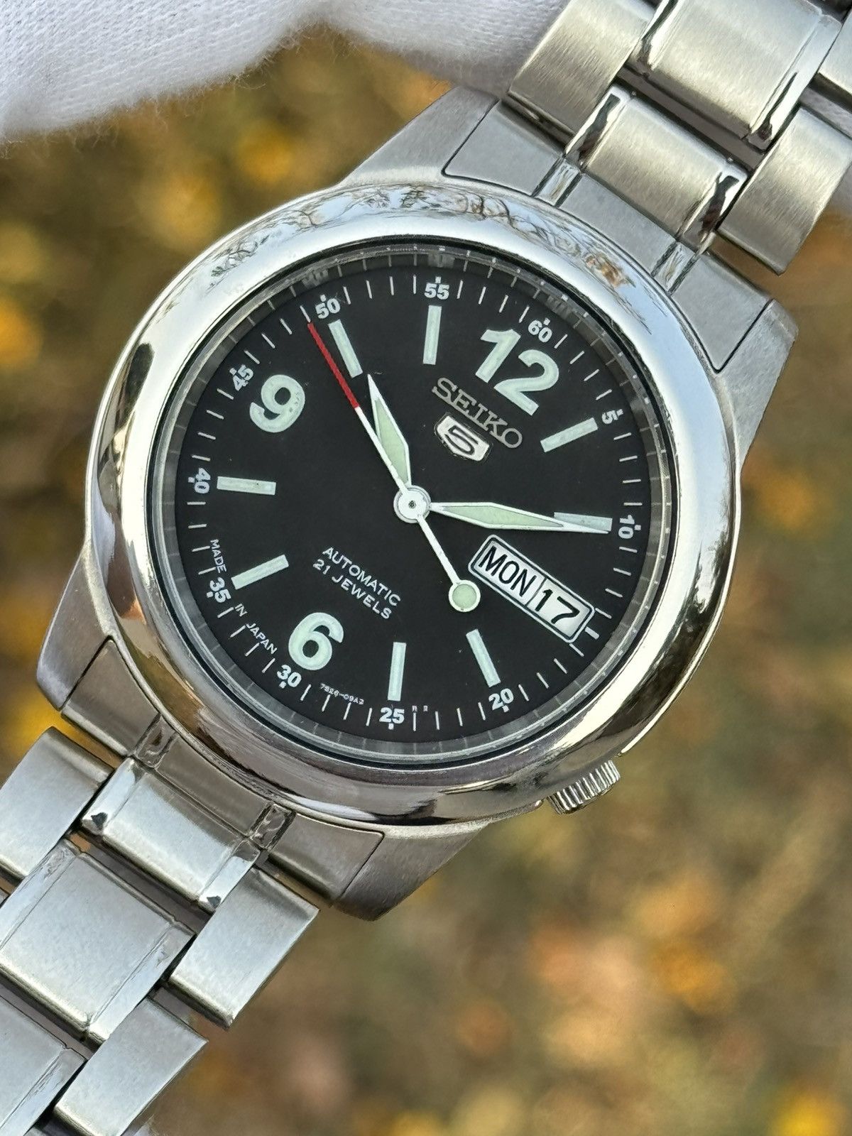 Seiko Vintage jumbo Seiko 5 Automatic 7s26 ,japan Made wrist Watch Size 36 - 10 Thumbnail