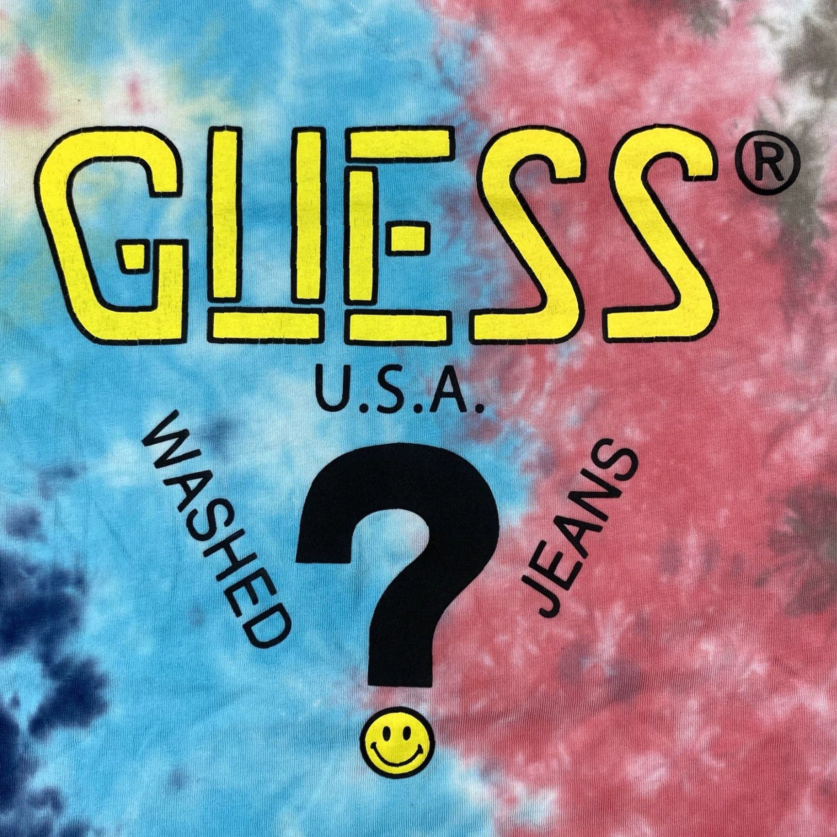 Guess GUESS X CHINATOWN MARKET SMILEY TIE DYE GRAPHIC TEE MEN'S S MULTICOLOR 2010s Size US S / EU 44-46 / 1 - 2 Thumbnail