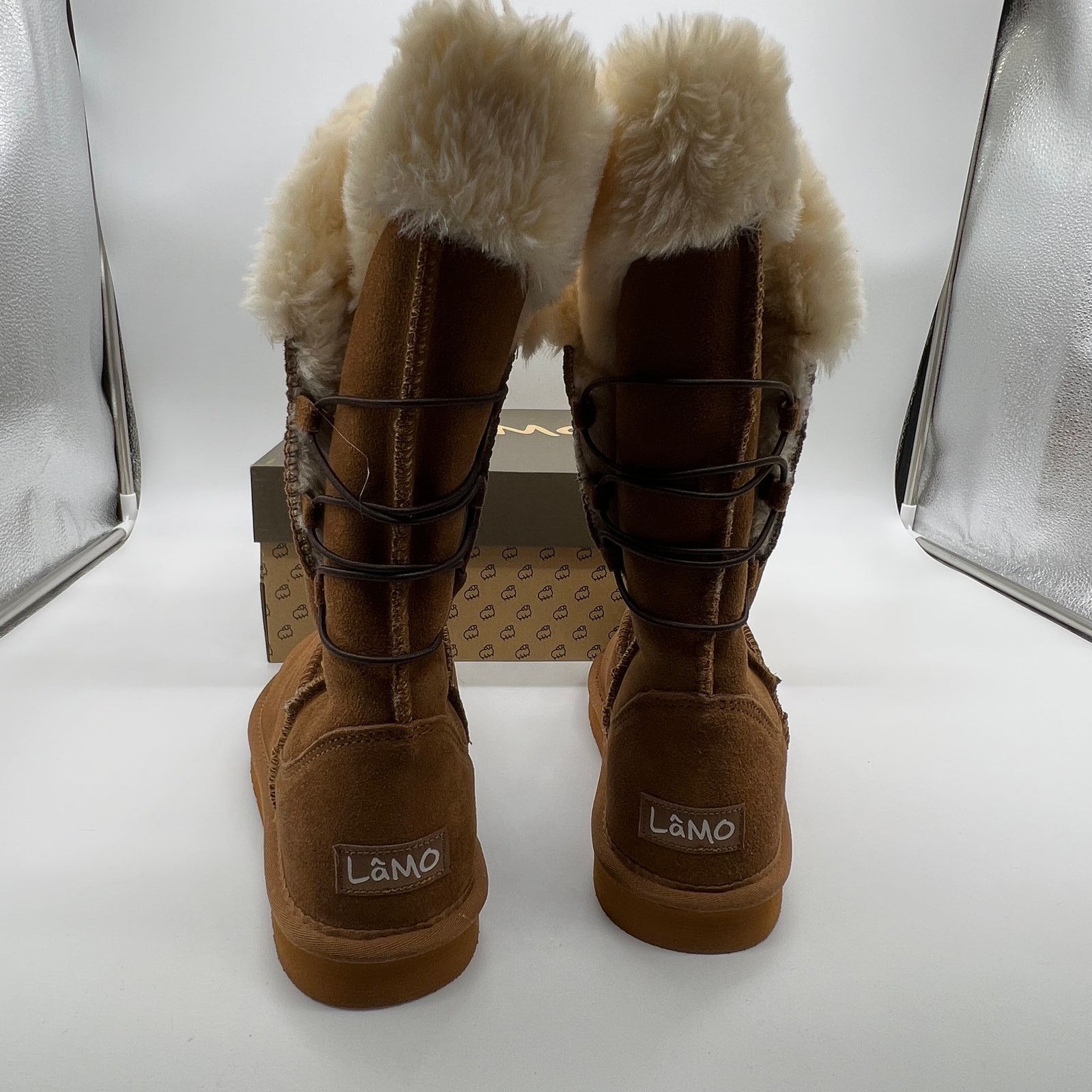 Other Lamo Water Resistant Suede Tall Winter Brown Boots Size 7M Size US 7 / IT 37 - 4 Thumbnail