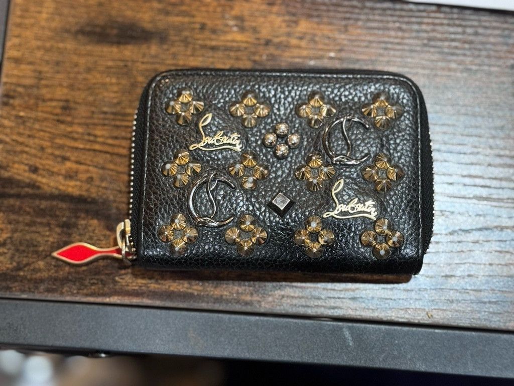 Christian Louboutin Christian Louboutin Panettone Studded Leather Coin Purse Size ONE SIZE - 6 Thumbnail