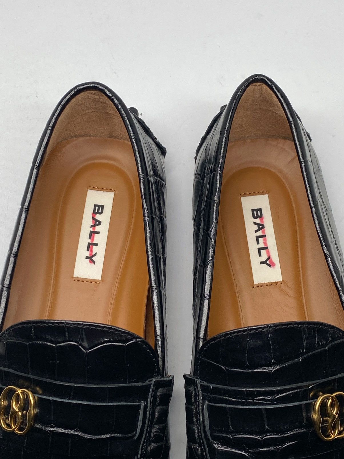 Bally Bally Keeper Croc-Embossed Leather Driving Loafers size 8.5 Size US 8.5 / EU 41-42 - 9 Thumbnail