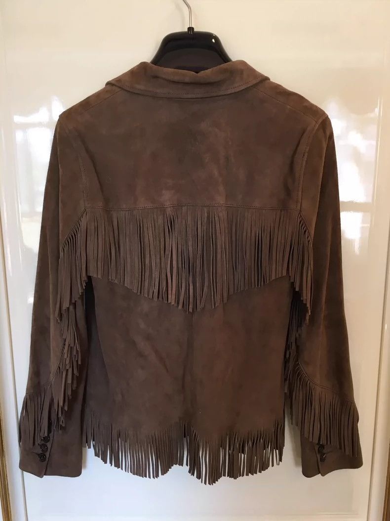 Saint Laurent Paris Saint Laurent Paris Tassel suede jacket-2506 Size US XS / EU 42 / 0 - 2 Thumbnail
