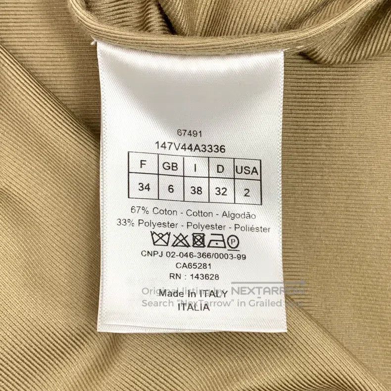 Dior Dior Brown bee embroidery cotton lapel single-breasted lon Size XXS / US 00 / IT 34 - 7 Thumbnail