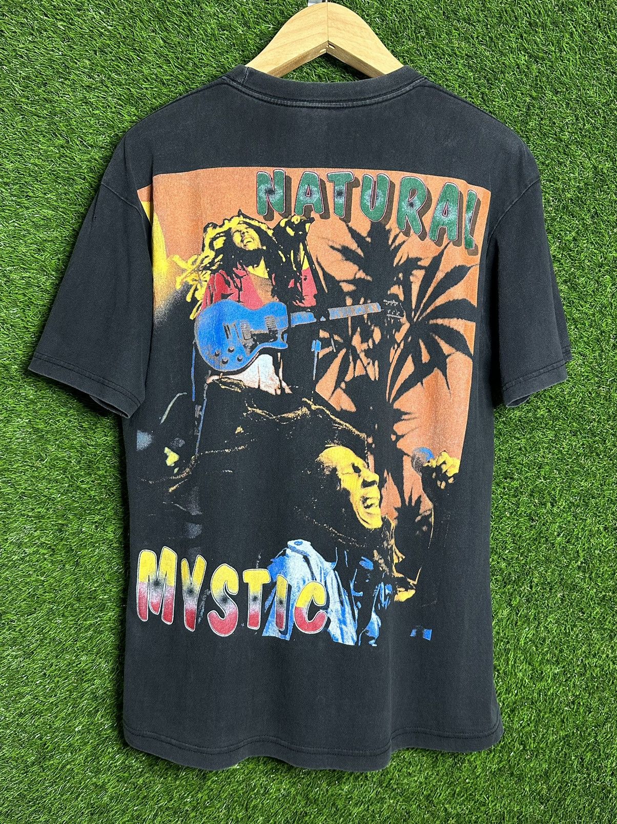 Rap Tees × Vintage 🚨Vintage Bob Marley Natural Mystic 90s Rap Tee T-Shirt Size US L / EU 52-54 / 3 - 2 Thumbnail