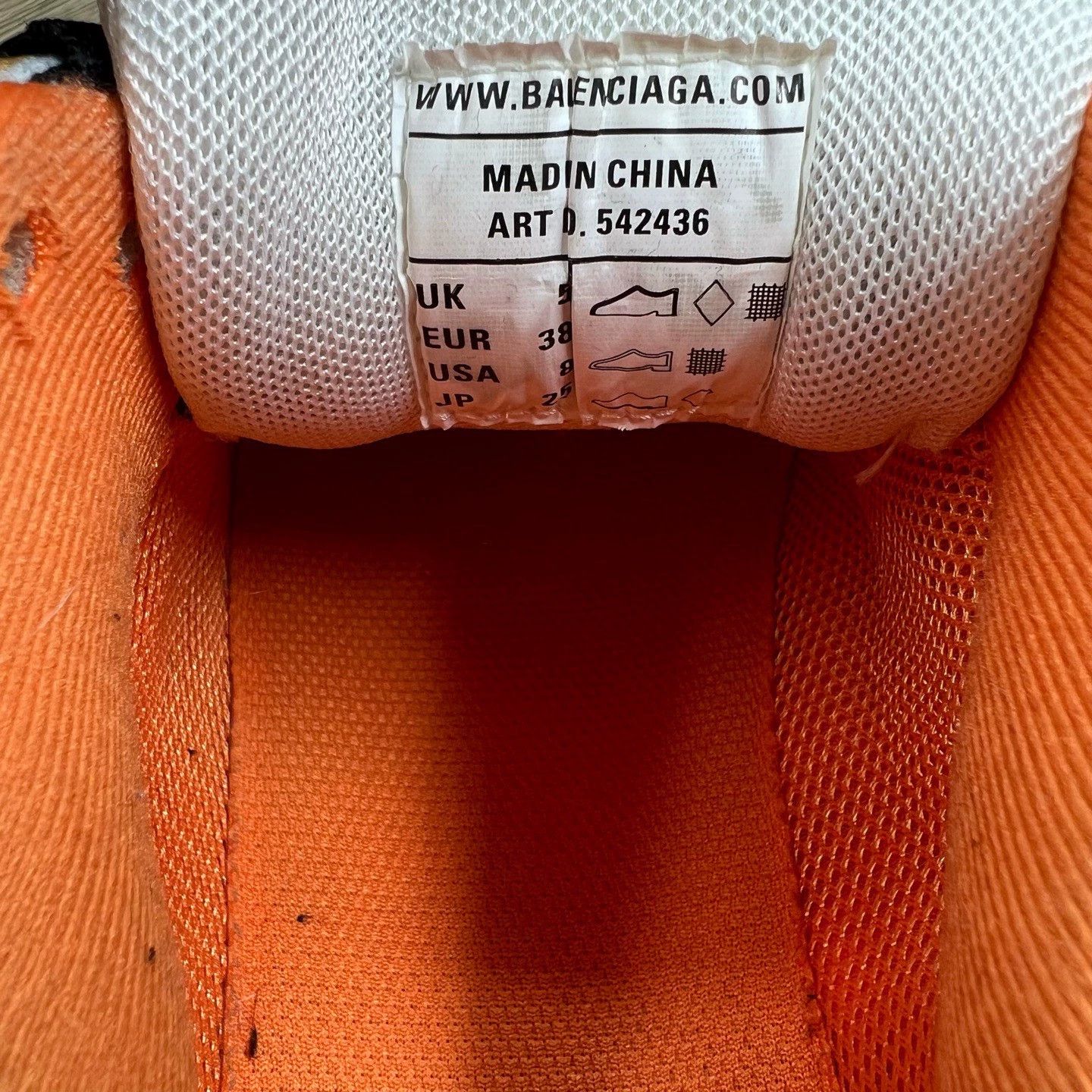 Balenciaga Balenciaga Track sneakers in white and orange, Size US 8 / IT 38 - 5 Thumbnail