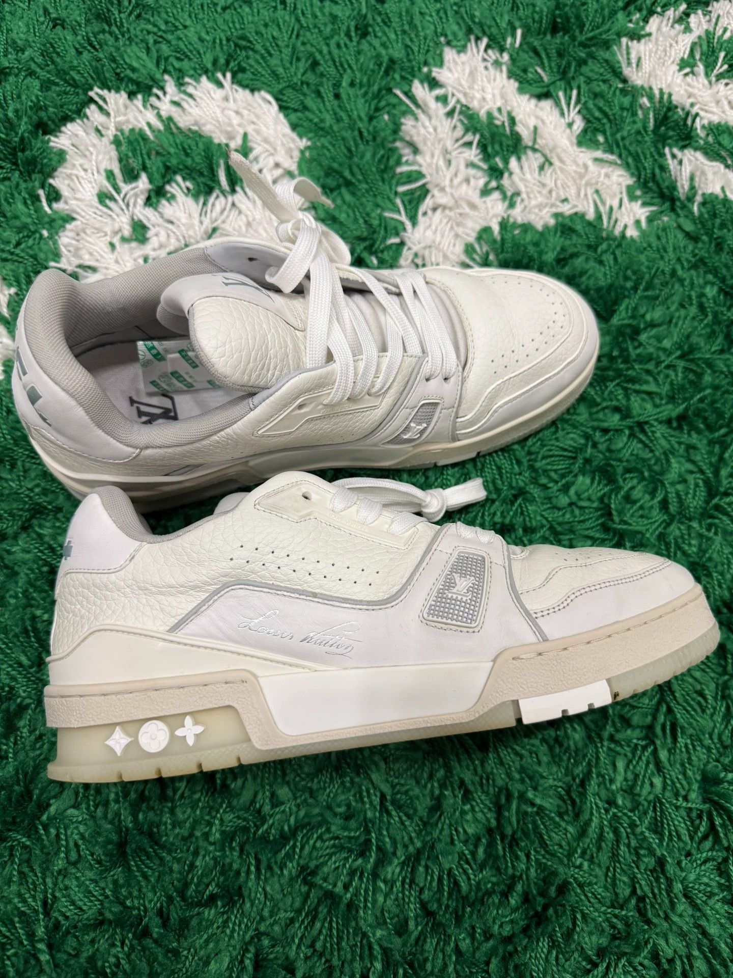 Louis Vuitton LV Trainer White Cement, Size US 6 / EU 39 - 3 Thumbnail