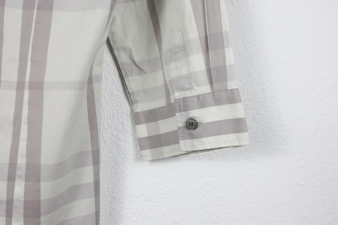 Burberry Womens Burberry Light Beige Nova Check 3/4 Sleeve Shirt Size S / US 4 / IT 40 - 12 Thumbnail