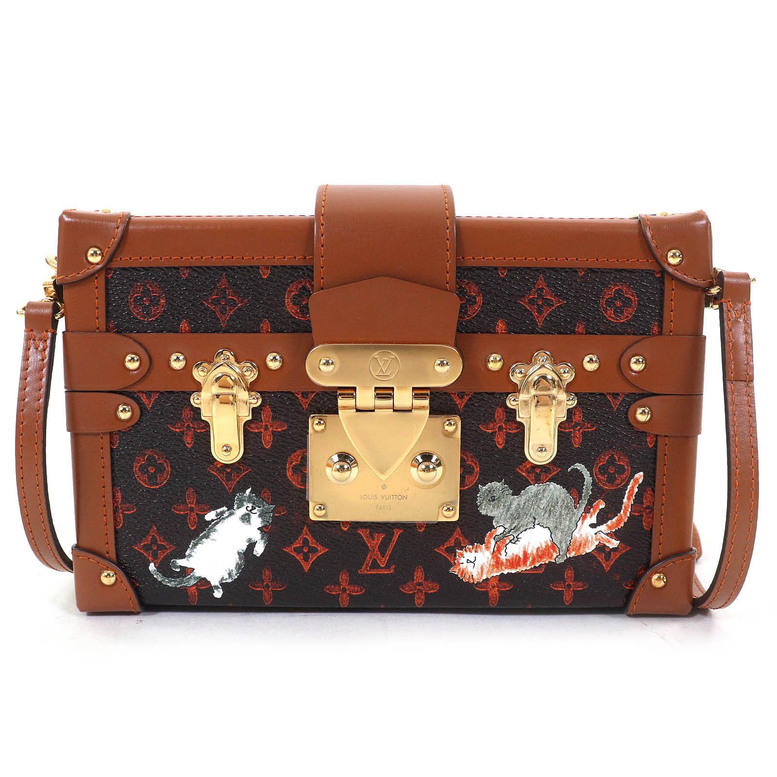 Louis Vuitton Louis Vuitton Louis Vuitton Petite Malle Transformed Catgram Shoulder Bag Canvas Shoulder Bag M44407 DUTY FREE for USA Size ONE SIZE - 1 Thumbnail