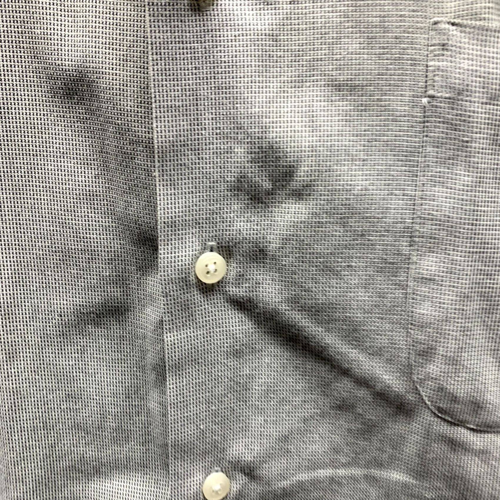 Geoffrey Beene Geoffrey Beene Shirt Mens 16.5 Large Gray Oxford Cotton Button-Up Vintage 80s 90s Casual Regular Collar Mens Size US XL / EU 56 / 4 - 4 Thumbnail