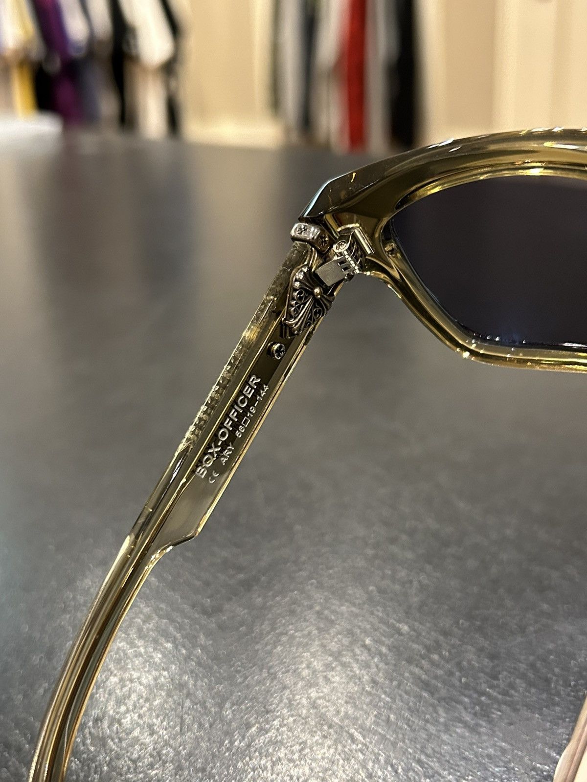 Chrome Hearts Chrome Hearts ‘Box Officer’ Sunglasses Size ONE SIZE - 7 Thumbnail