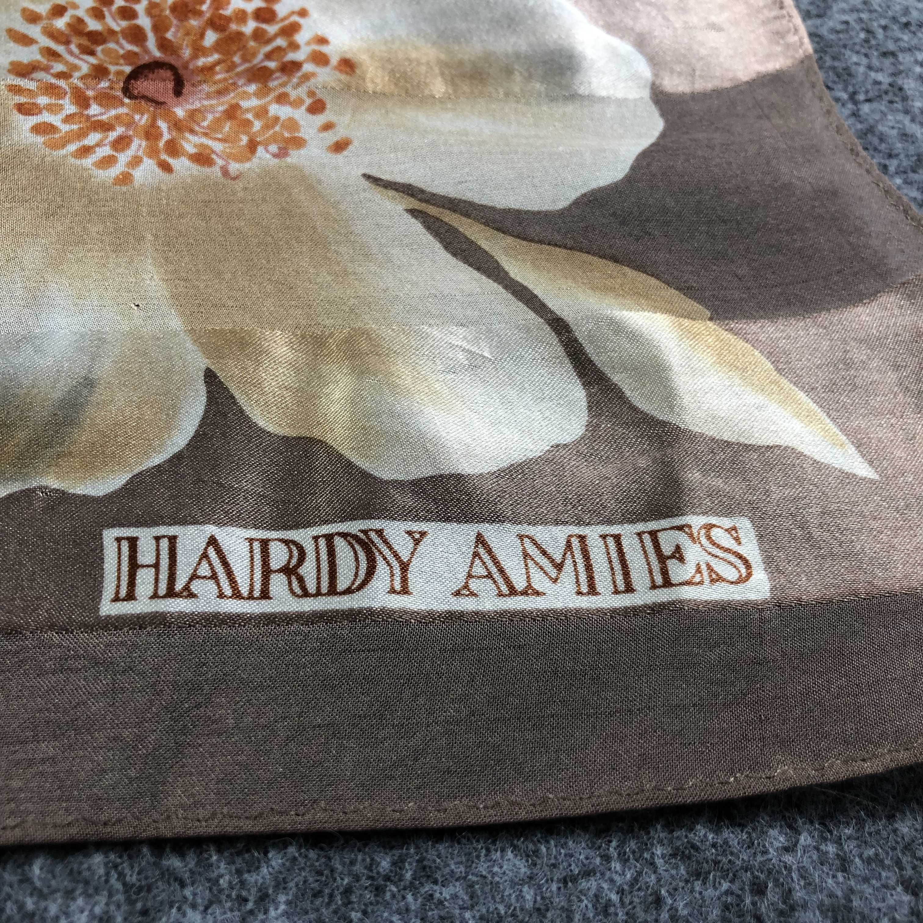 Hardy Amies Hardy Amies Floral Silk Scarf M663 Size ONE SIZE - 7 Thumbnail