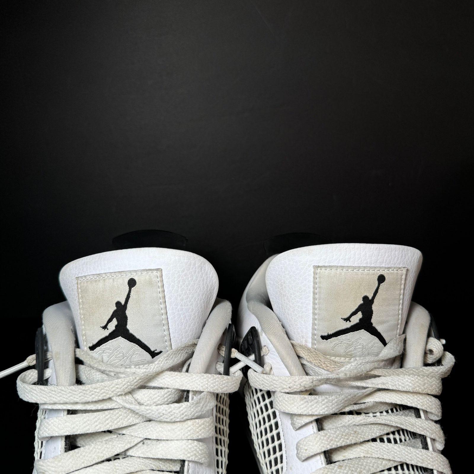 Jordan Brand × Nike Size 11.5 Nike Air Jordan 4 Retro Military Black Men's Shoes Size US 11.5 / EU 44-45 - 5 Thumbnail