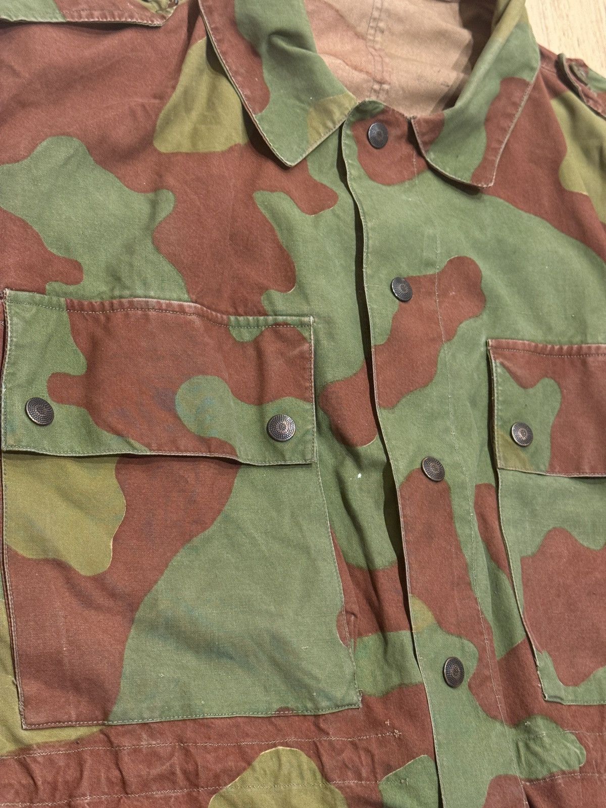Vintage 1950s Italian M1929 Telo Mimetico paratrooper/smock jacket Size US L / EU 52-54 / 3 - 3 Thumbnail
