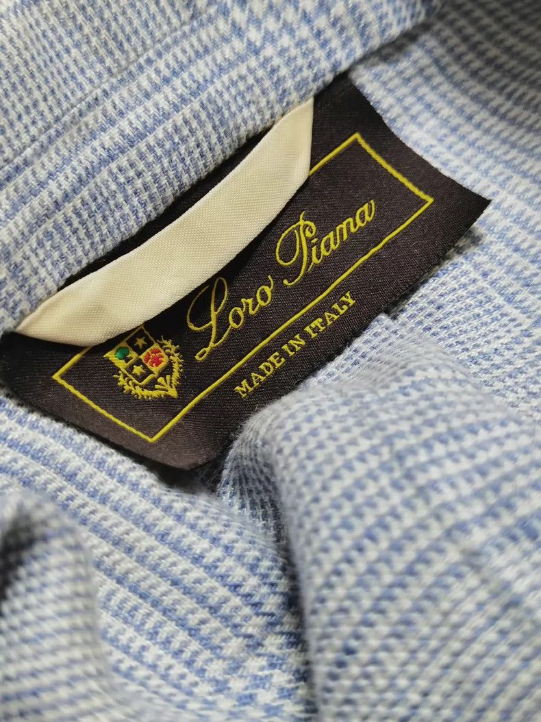 Loro Piana LORO PIANA Pure linen Welsh check single suit Size XXL / US 16-18 / IT 52-54 - 7 Thumbnail