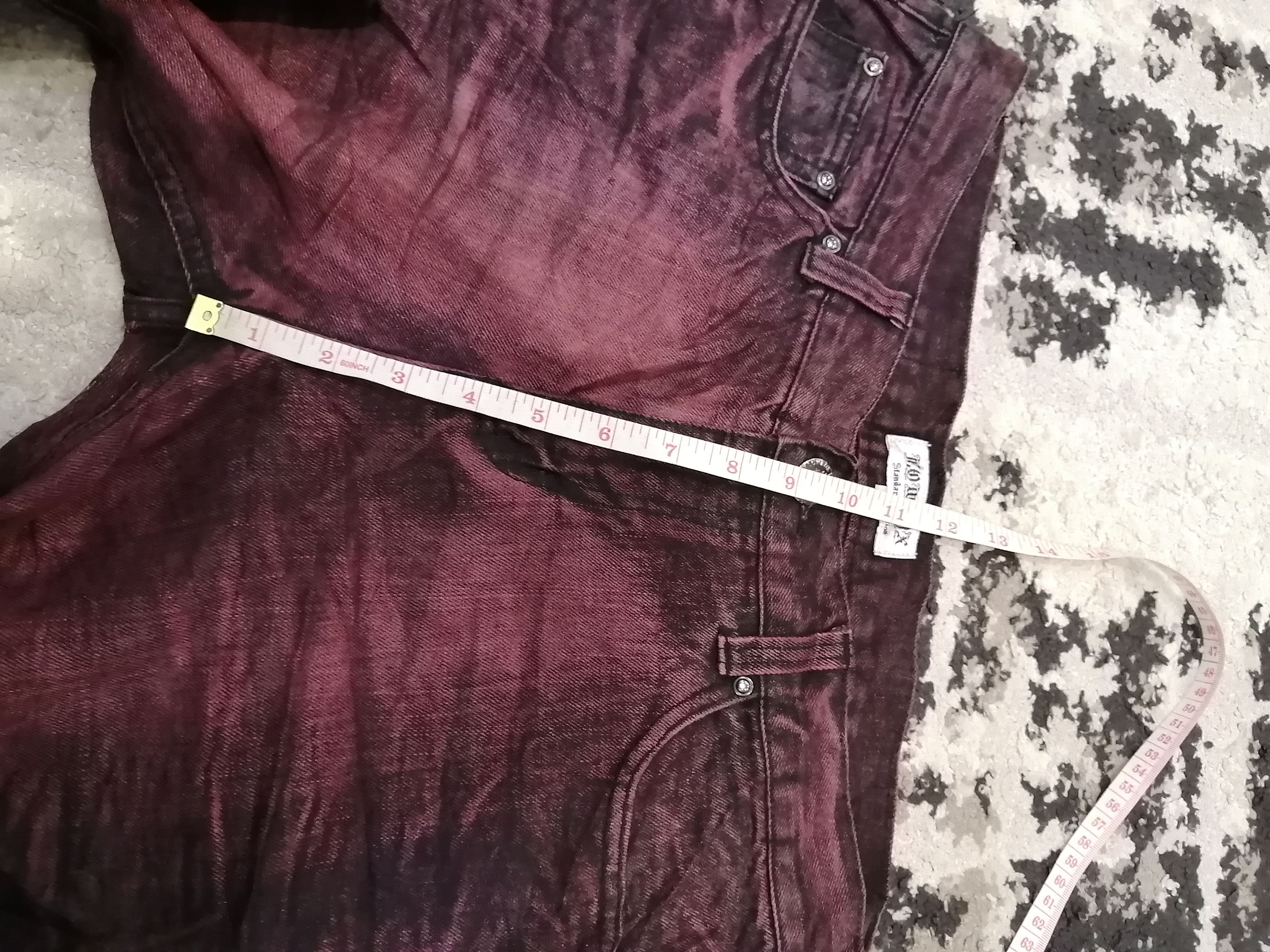 If Six Was Nine Vintage Lowbox Japan Distressed Look Jeans Size US 33 - 16 Thumbnail