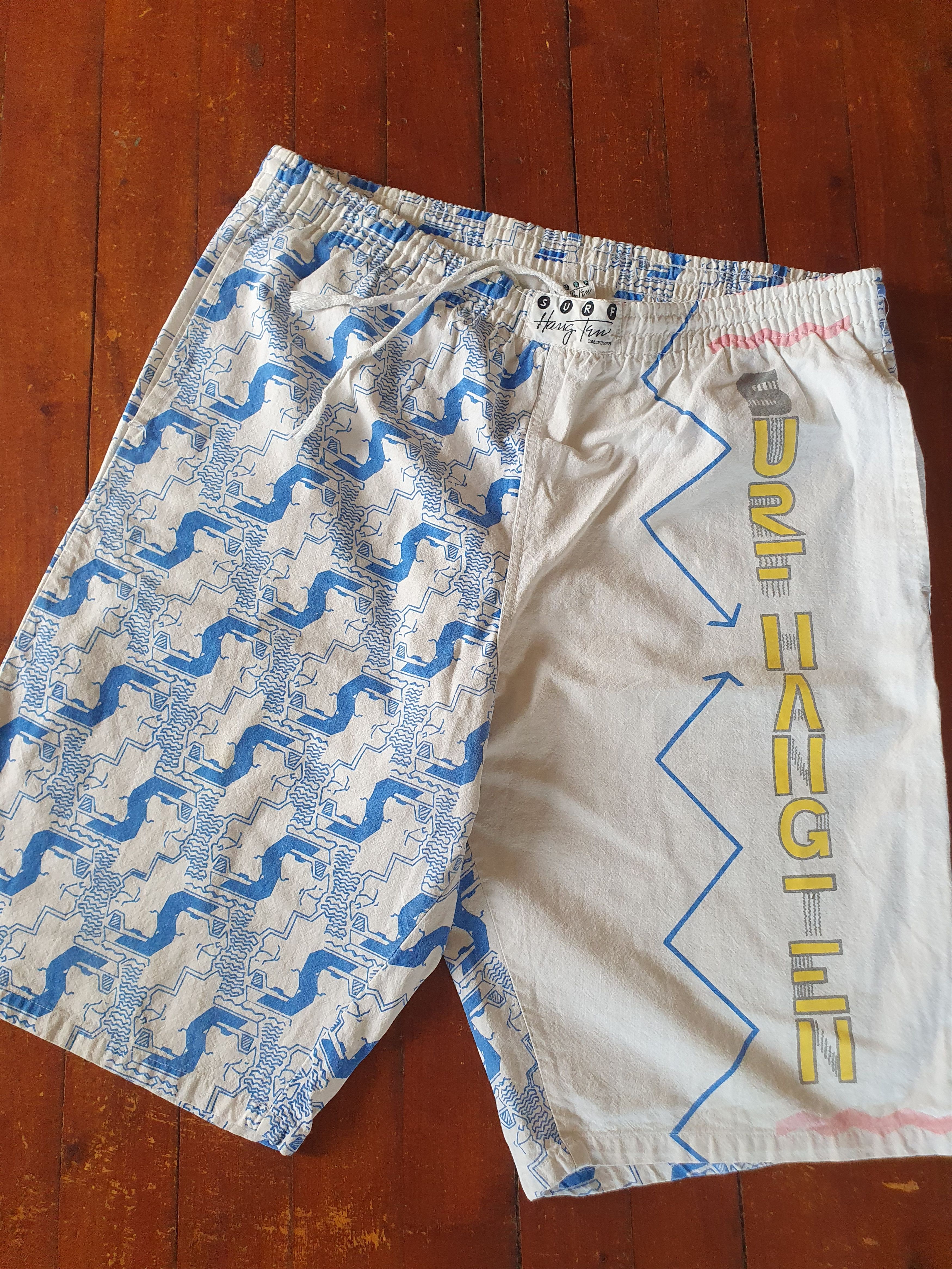 Vintage Surf Hang Ten Vtg Surf Swim Board shorts sz M/ W-39.5CM Size US 32 / EU 48 - 2 Thumbnail