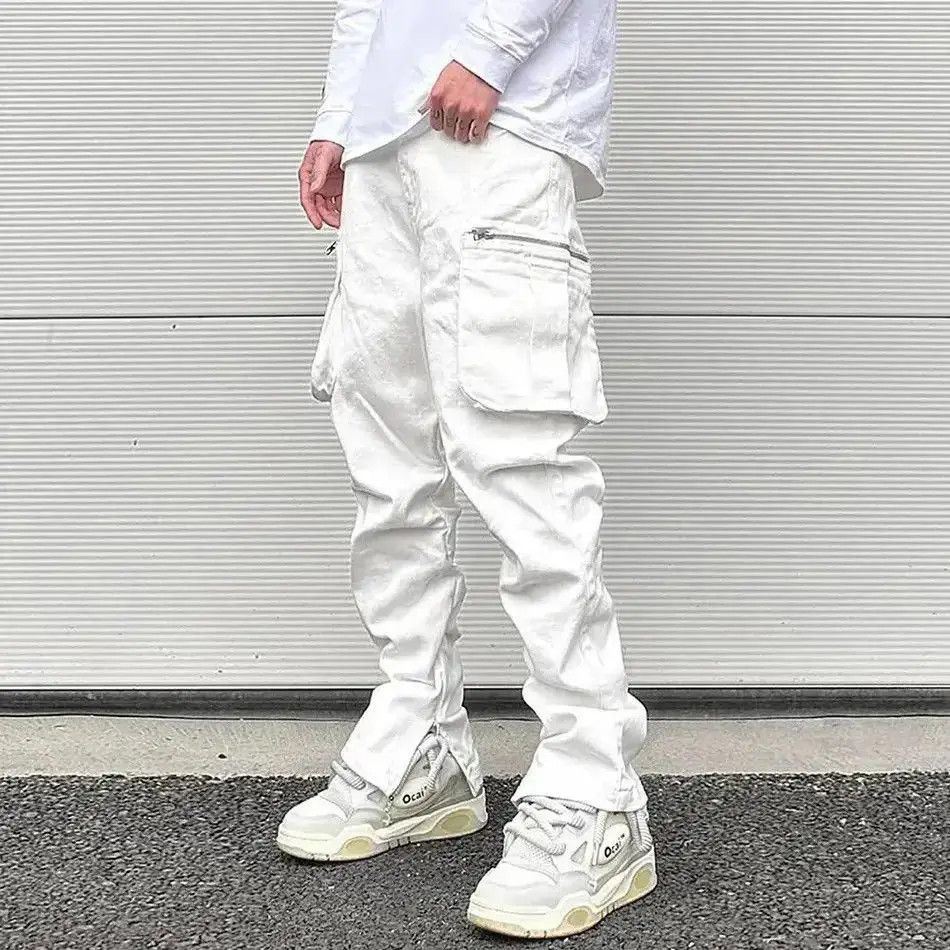 Japanese Brand Vintage jeans with pleats baggy Harajuku style pockets Y2K Size US 32 / EU 48 - 2 Thumbnail