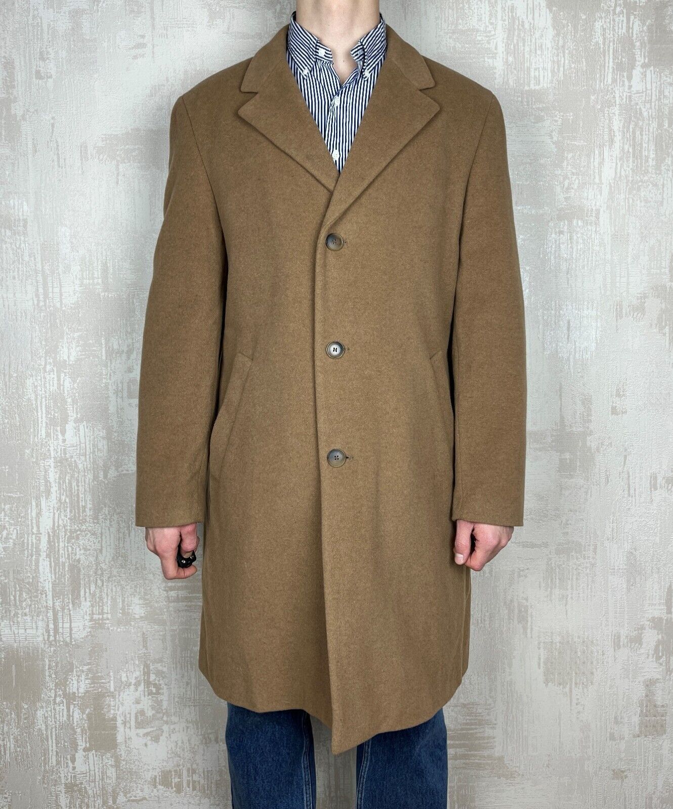 Aldo ALDO COLITTI Tessuti di Fabio Bertone Wool Cashmere Coat Size US XL / EU 56 / 4 - 1 Thumbnail
